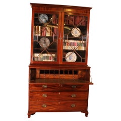 Secretaire Bookcase from the Beginning of the 19th Century in Mahogany-England