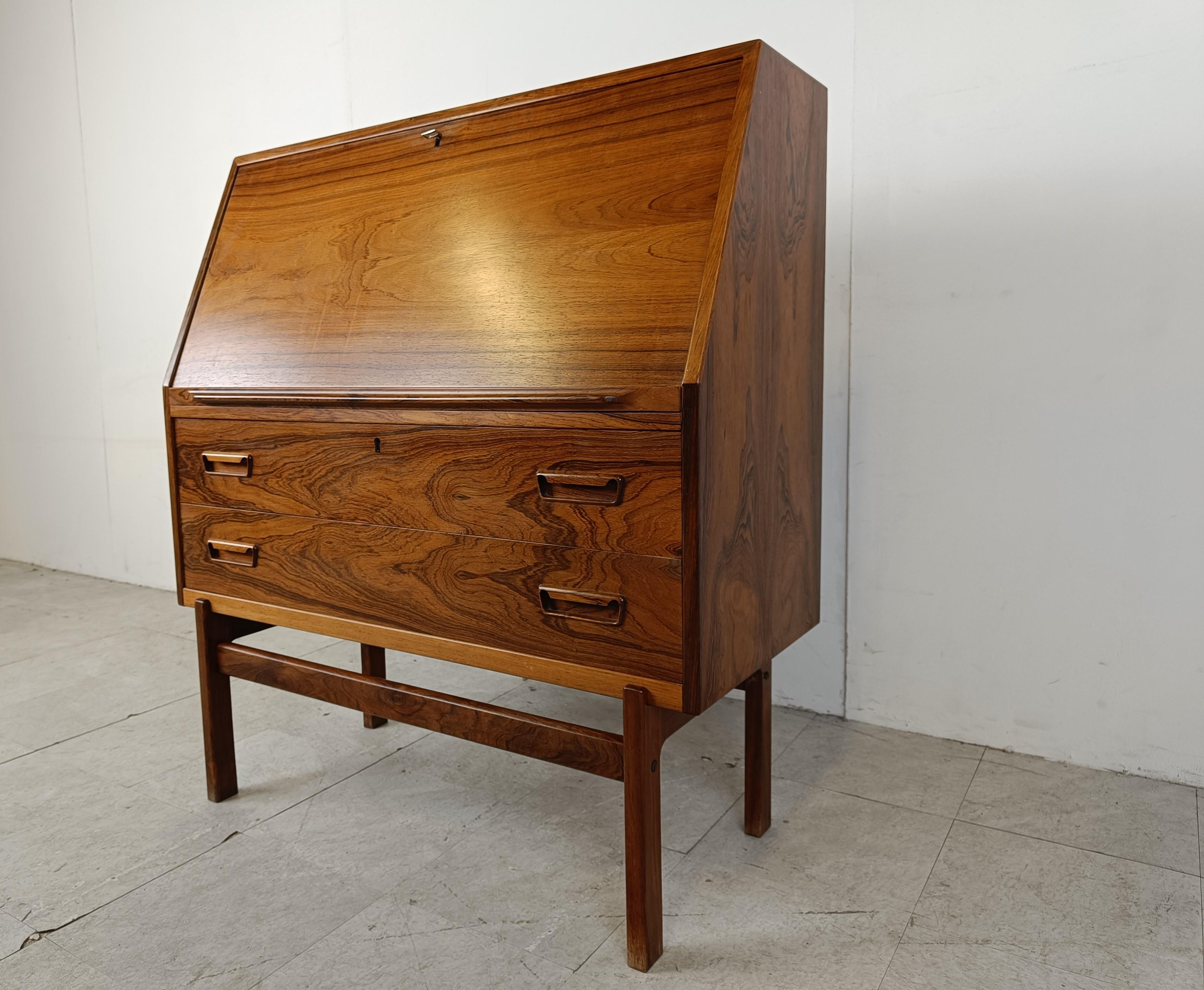Secretaire by Arne Wahl Iversen for Vinde Mobelfabrik, 1960s In Good Condition For Sale In HEVERLEE, BE