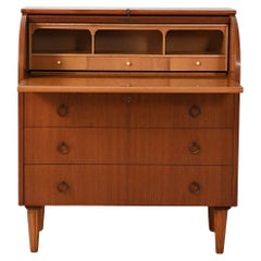 Secrétaire con gambe tornite decorate, anni ’50