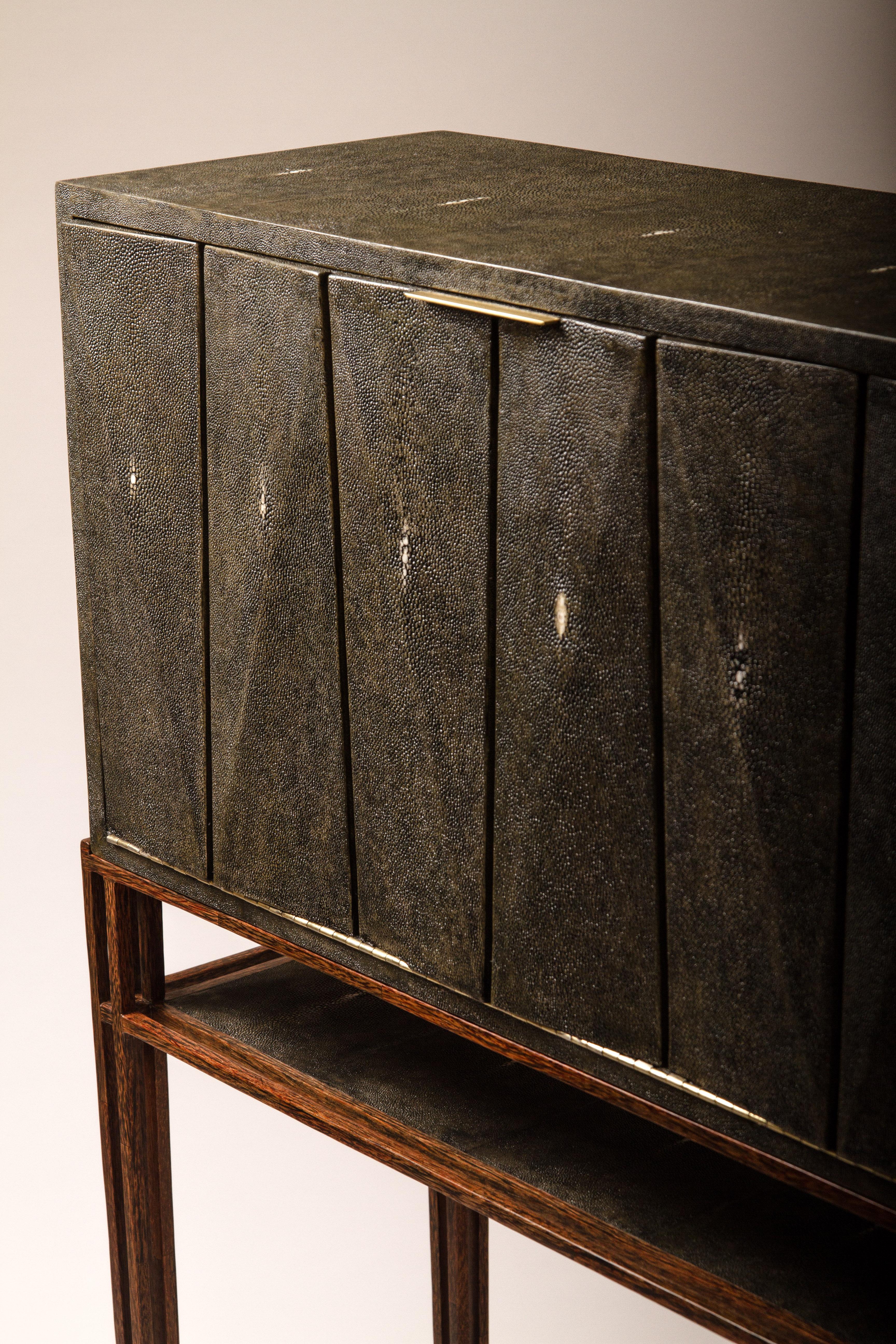 Secrétaire Desk in Shagreen and Palmwood by R&Y Augousti In New Condition For Sale In New York, NY