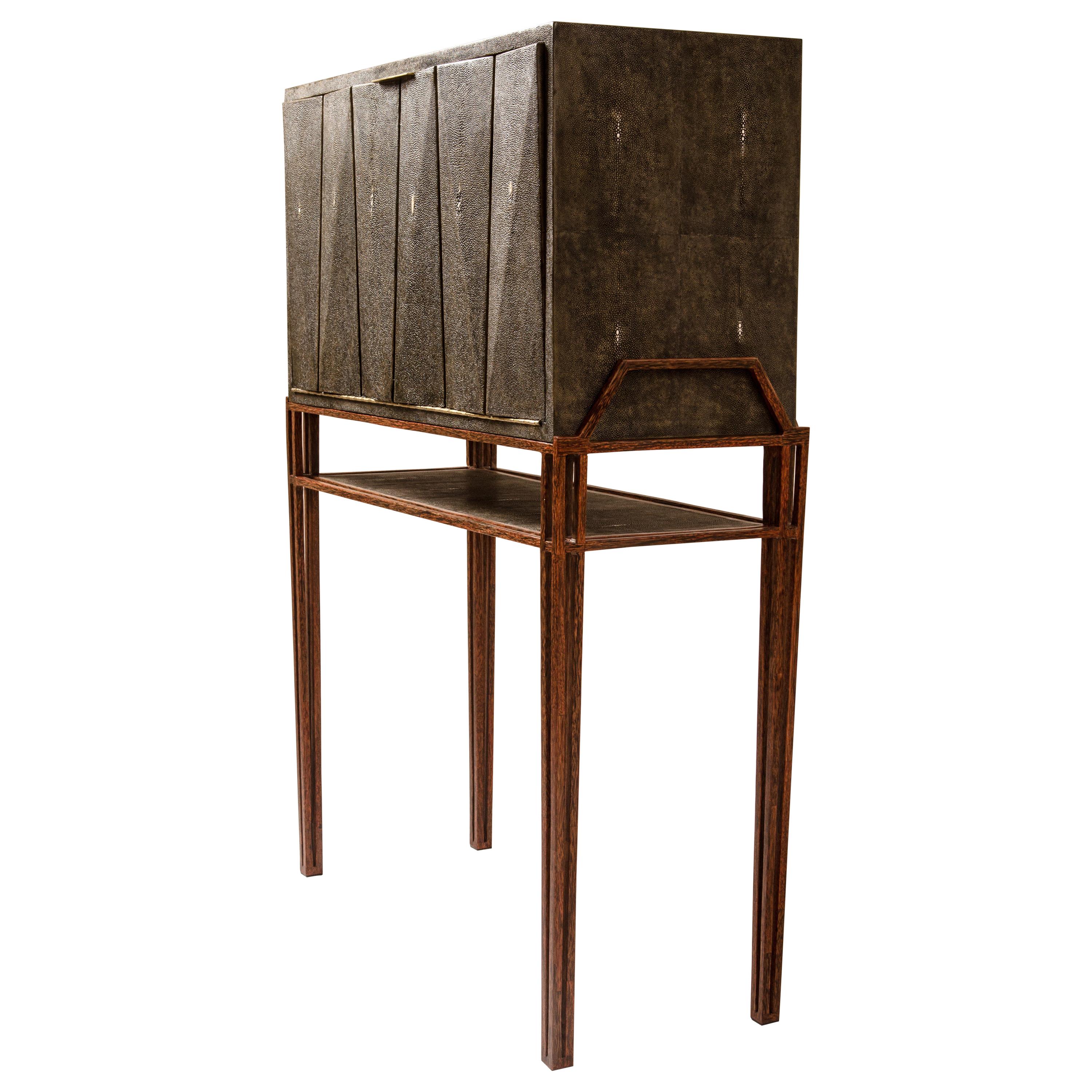 Secrétaire Desk in Shagreen and Palmwood by R&Y Augousti