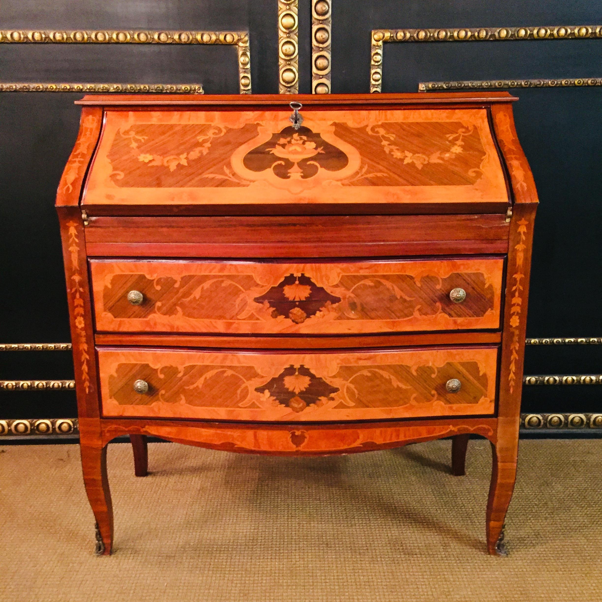 Secretaire in Baroque Stil with Inlays Made in Italy 10