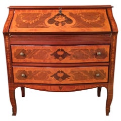 Secretaire in Baroque Stil with Inlays Made in Italy