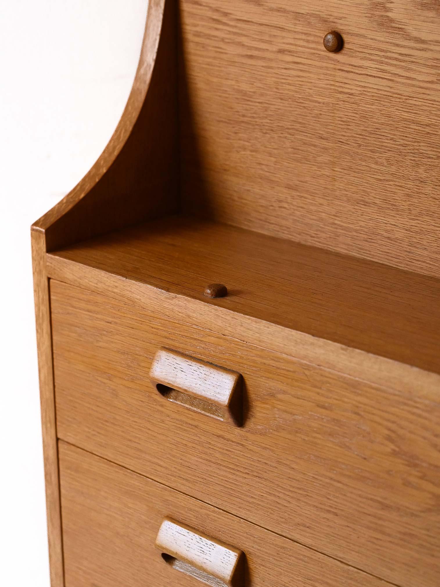 Mid-20th Century 1960s oak secrétaire by Børge Mogensen For Sale