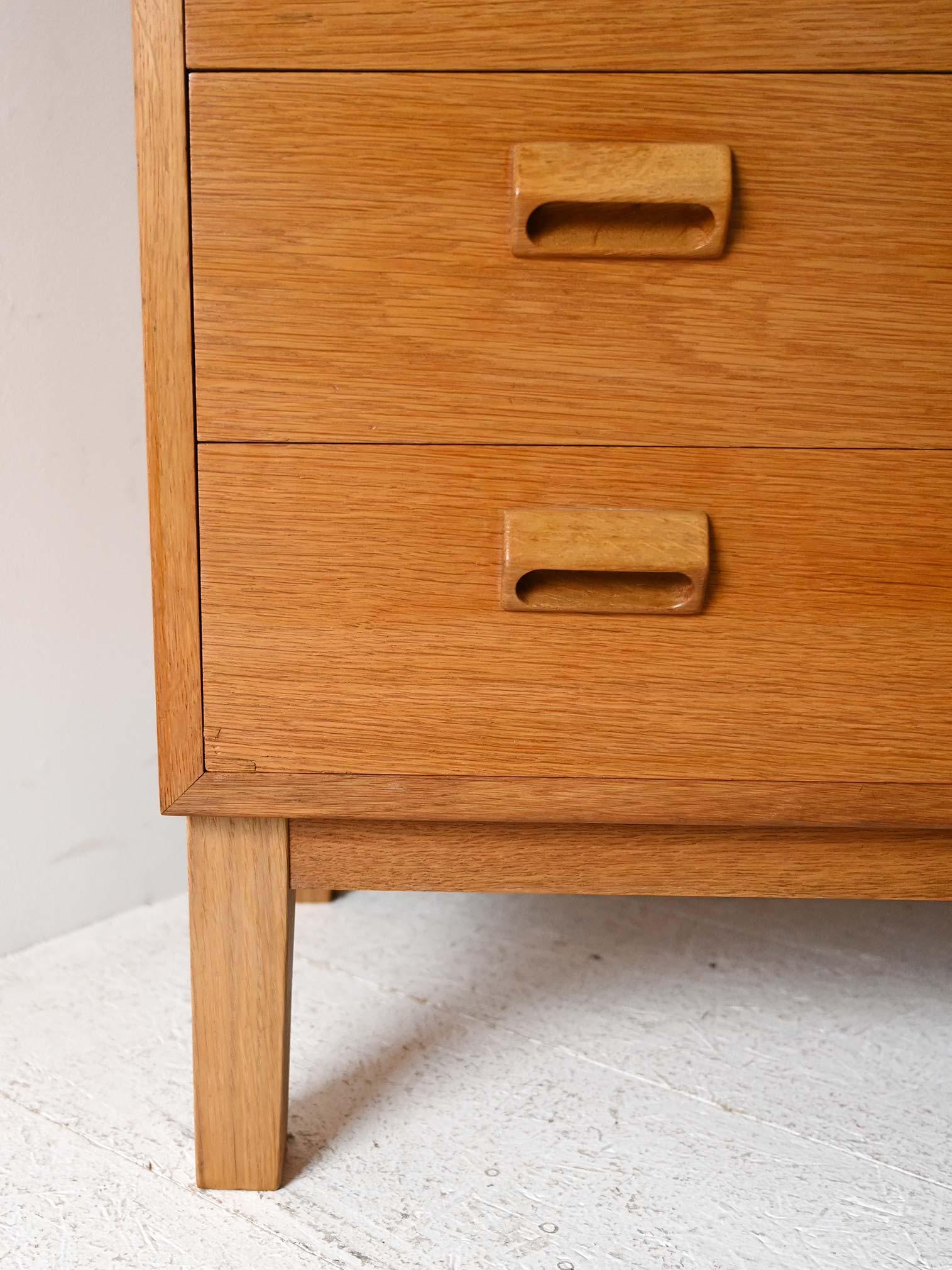 1960s oak secrétaire by Børge Mogensen For Sale 1