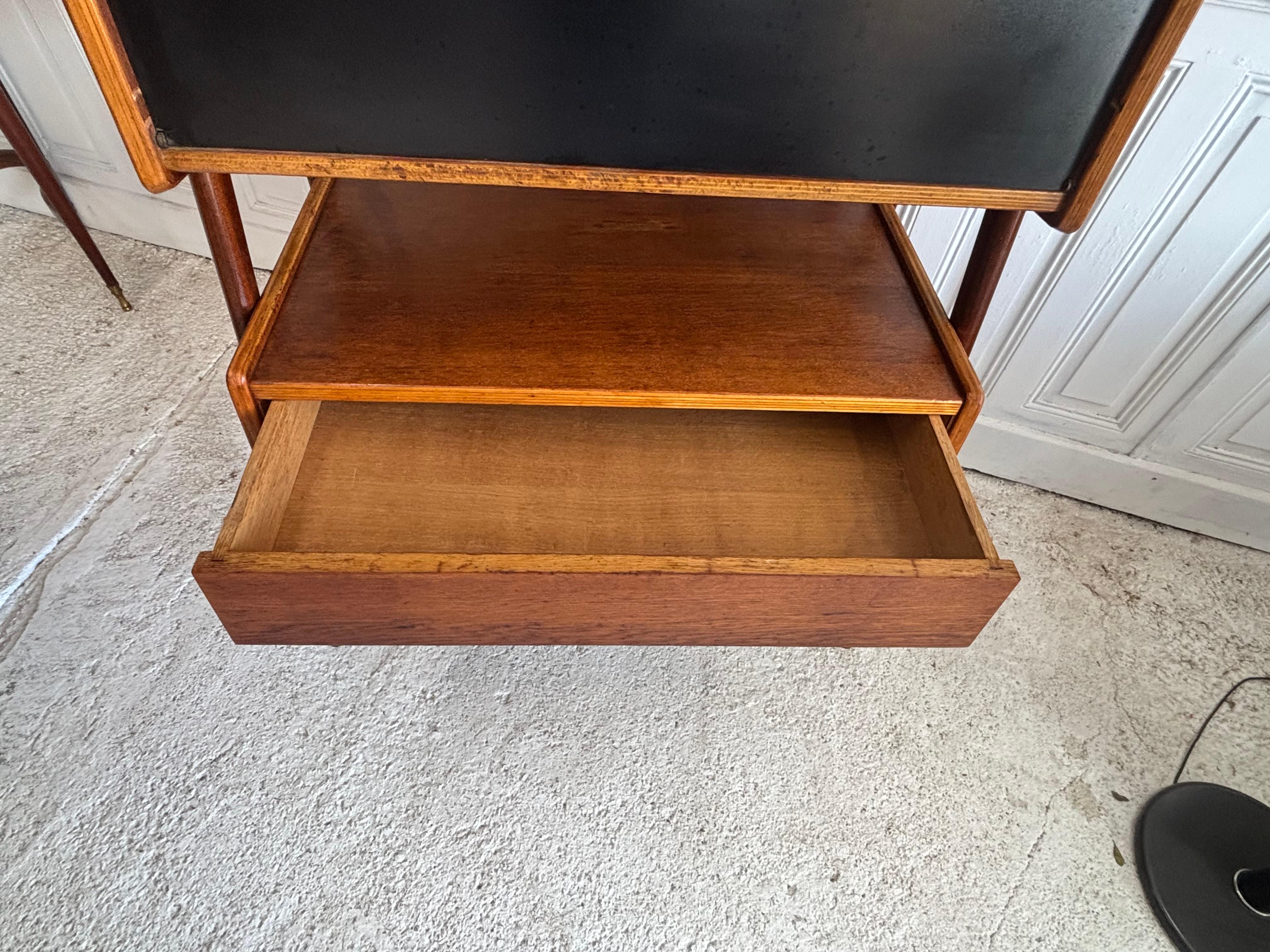 Secretaire Louis Paolozzi , 1950’s France Caoba en venta