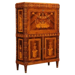 Secrétaire Neoclassico Lombardia Fine XVIII Secolo