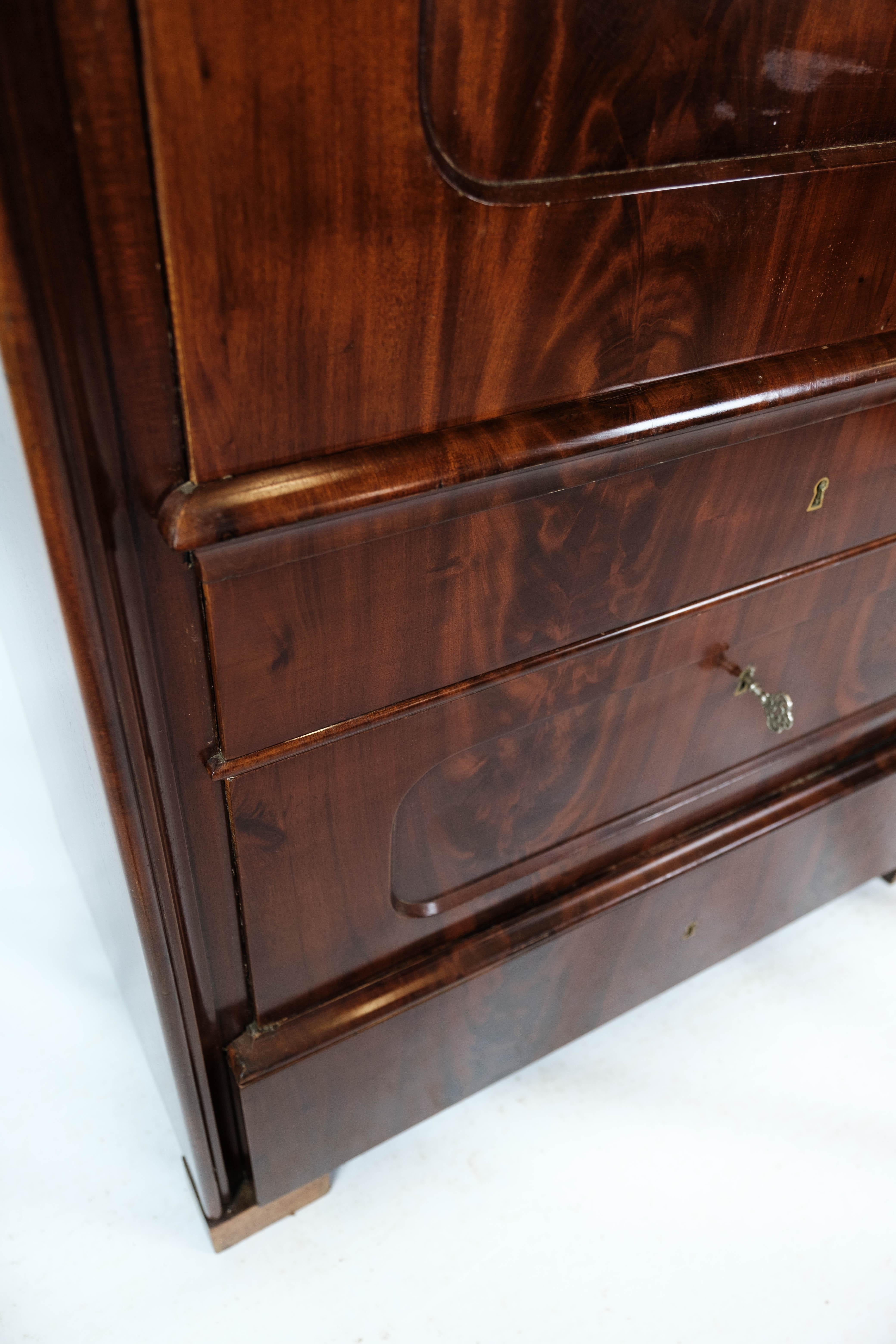 Other Secretary Made In Mahogany WQith Inlaid Wood From 1840s For Sale