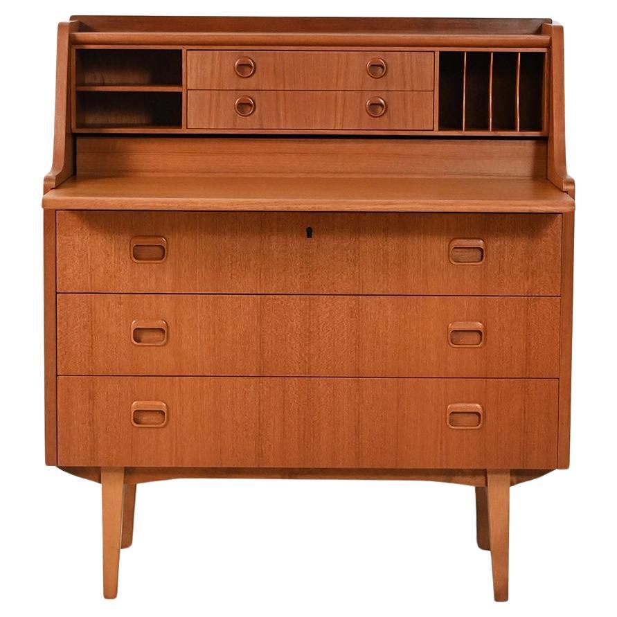 Secrétaire scandinavo anni 60 con piano estraibile