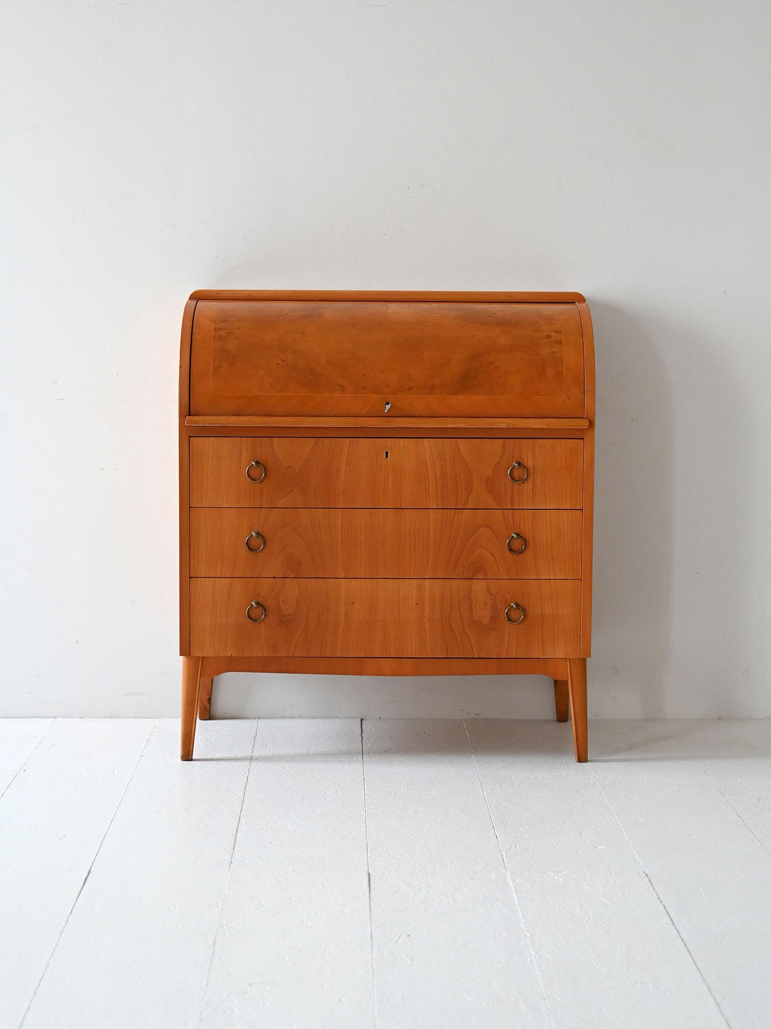 Scandinavian Modern Scandinavian Sécretaire with pull-out top For Sale