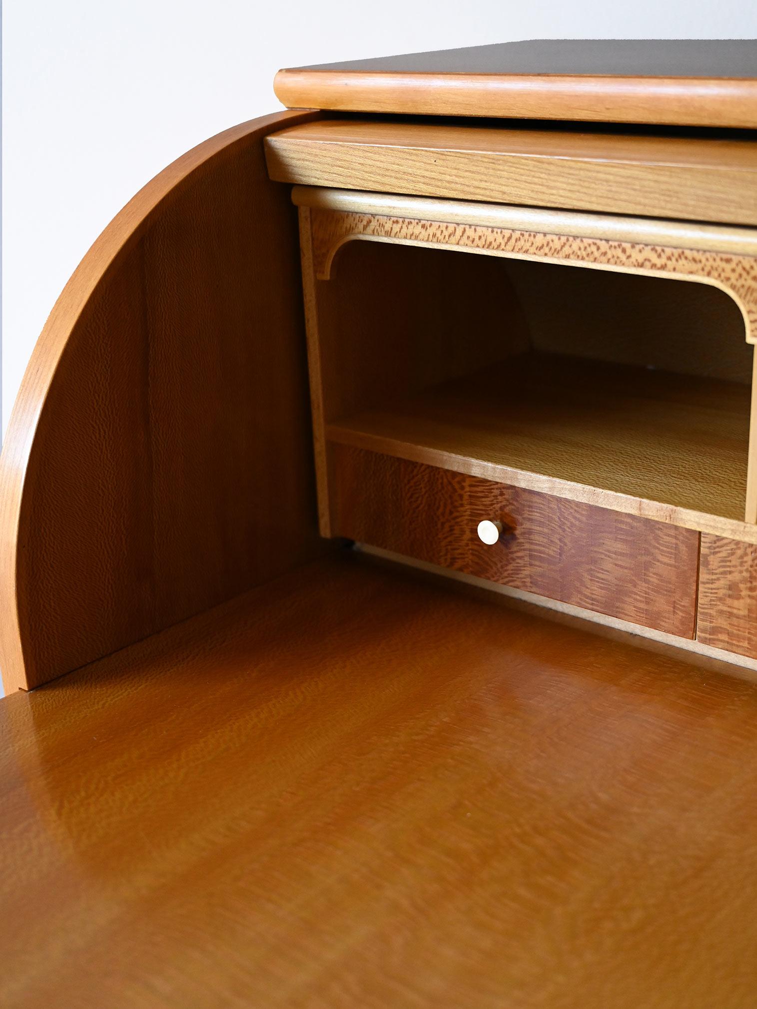 Scandinavian secretaire with writing desk For Sale 1