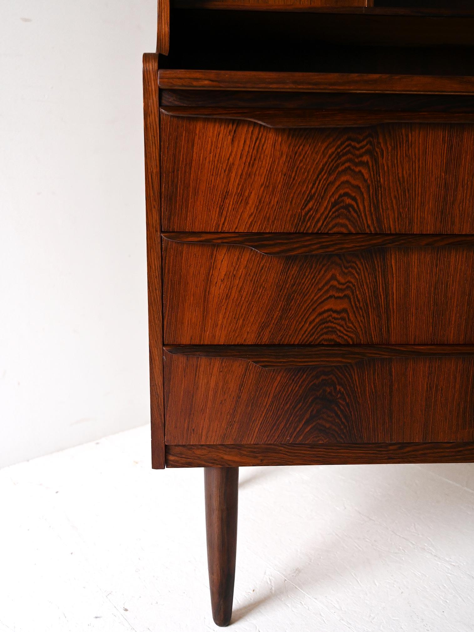 Skandinavischer Palisander-Sekretär aus den 1950er/60er Jahren im Angebot 1