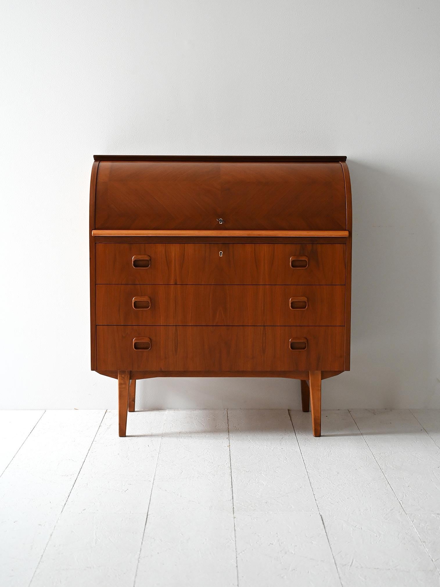 Scandinavian Modern Scandinavian vintage teak secrétaire For Sale