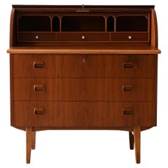 Secrétaire scandinavo vintage in teak