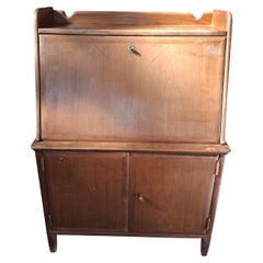 Secretaire Folding Desk Vintage Original 1960s Design Mid-Century Mod