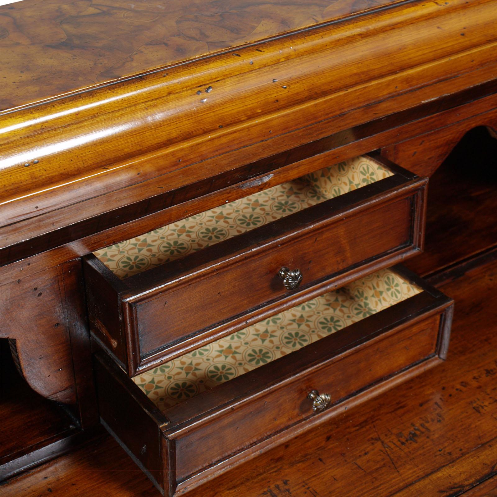 Walnut Secretary Desk 700s Lombard by 