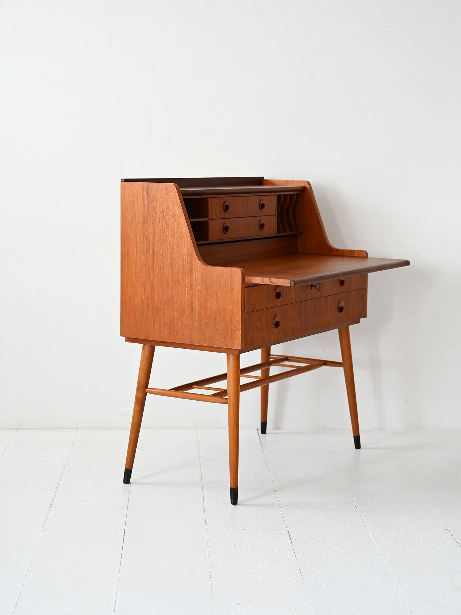 Scandinavo moderno Secrétaire svedese vintage di Bröderna Gustafssons in vendita