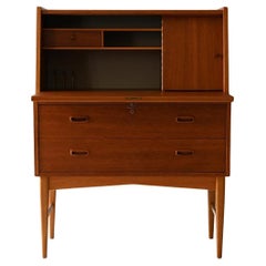 Secrétaire vintage in teak, probabile produzione danese