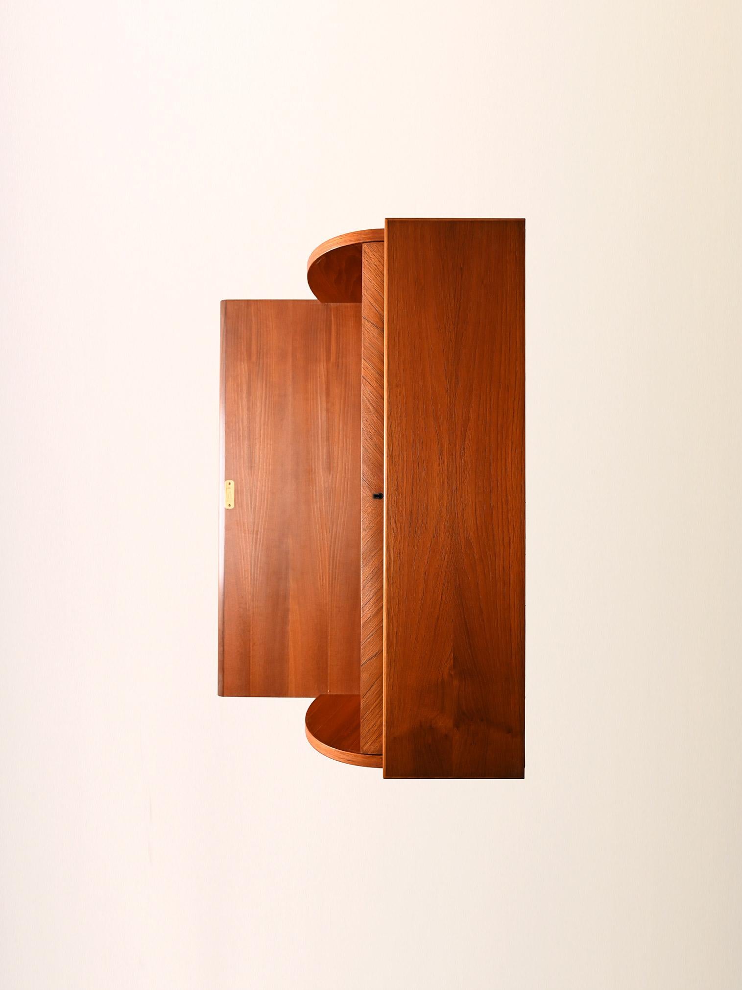 Secrétaire vintage scandinavo in teak anni ’50/60 in vendita 2