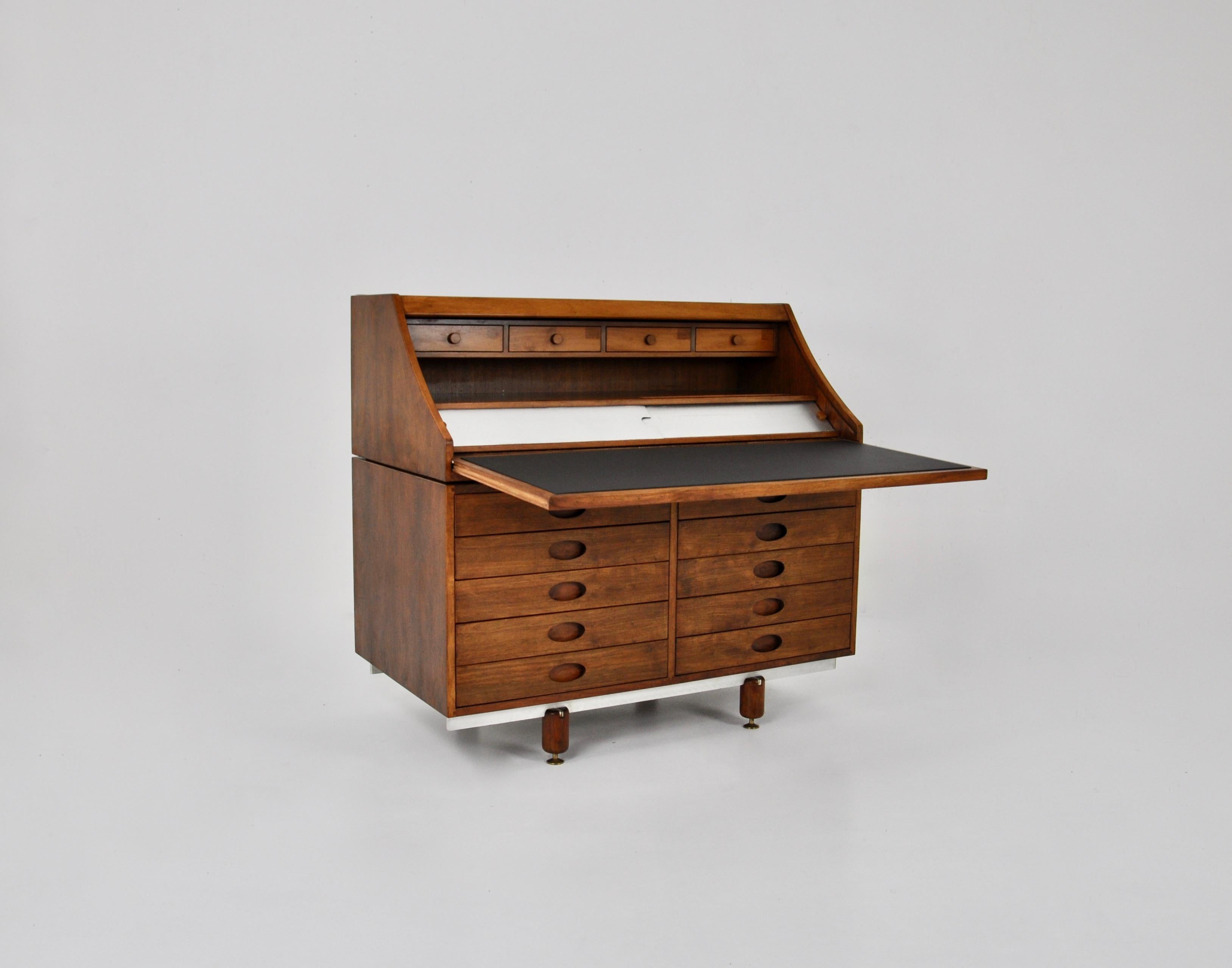 Mid-Century Modern Secretary by Gianfranco Frattini for Bernini, 1960s