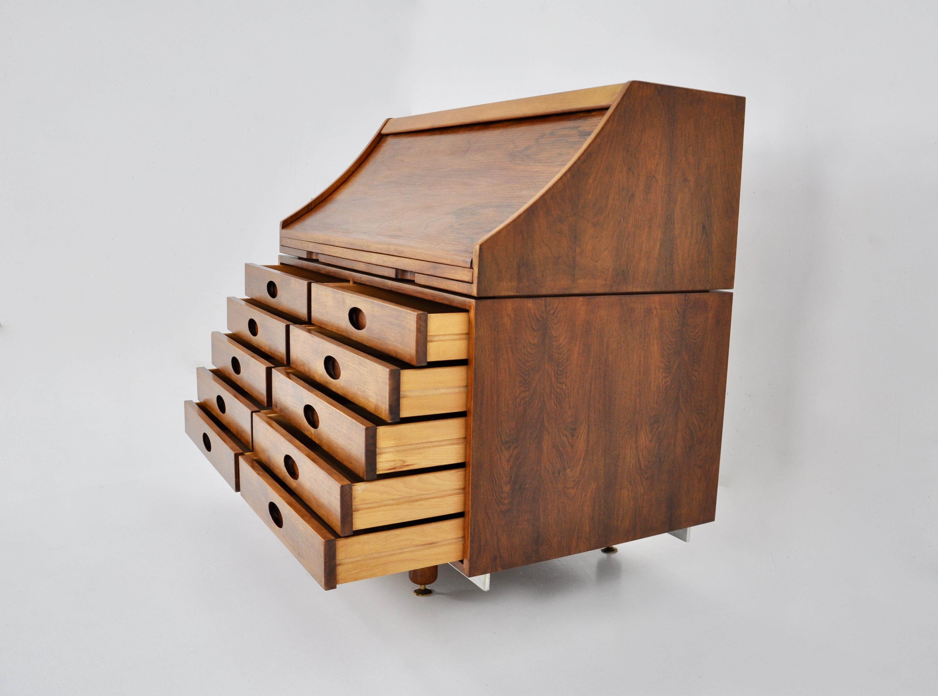 Mid-20th Century Secretary by Gianfranco Frattini for Bernini, 1960s