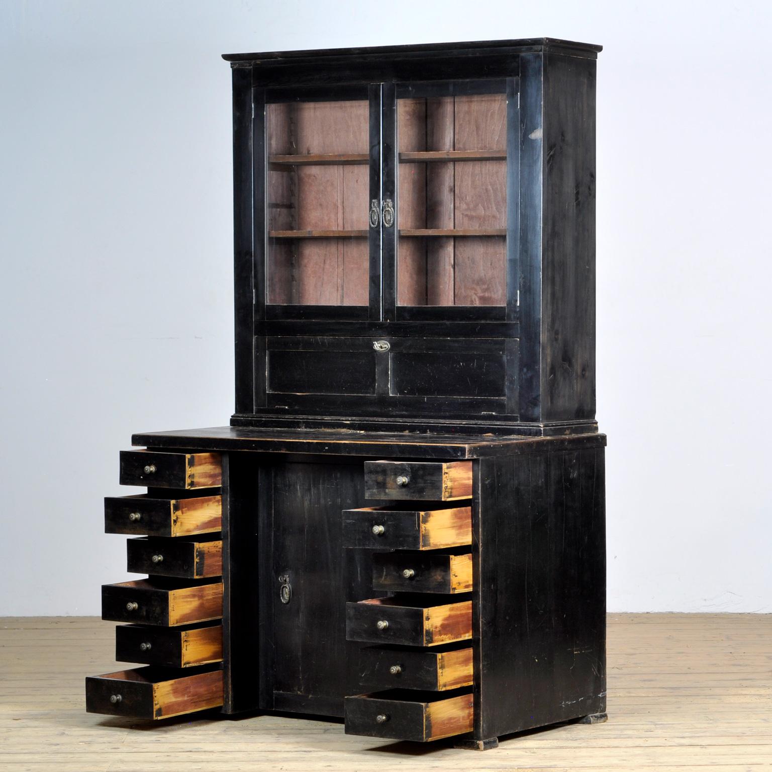 Secretary Cabinet, 1920s In Fair Condition For Sale In Amsterdam, Noord Holland