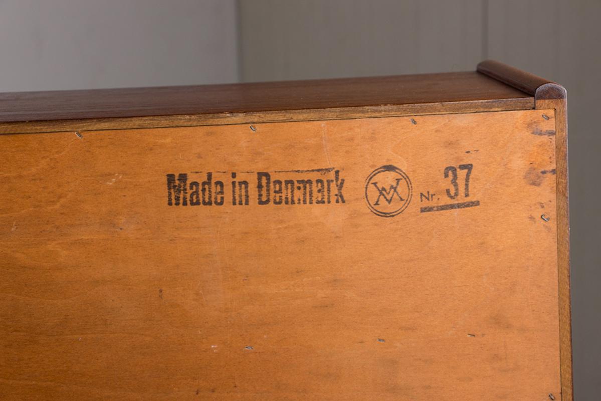 Segreteria, scrivania danese in teak modello 37 di Arne Wahl Iversen per Vinde Mobelfabrik in vendita 13