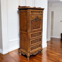 Secretary Desk by Drexel Heritage, Floral Motifs, French Provincial, Cabinet