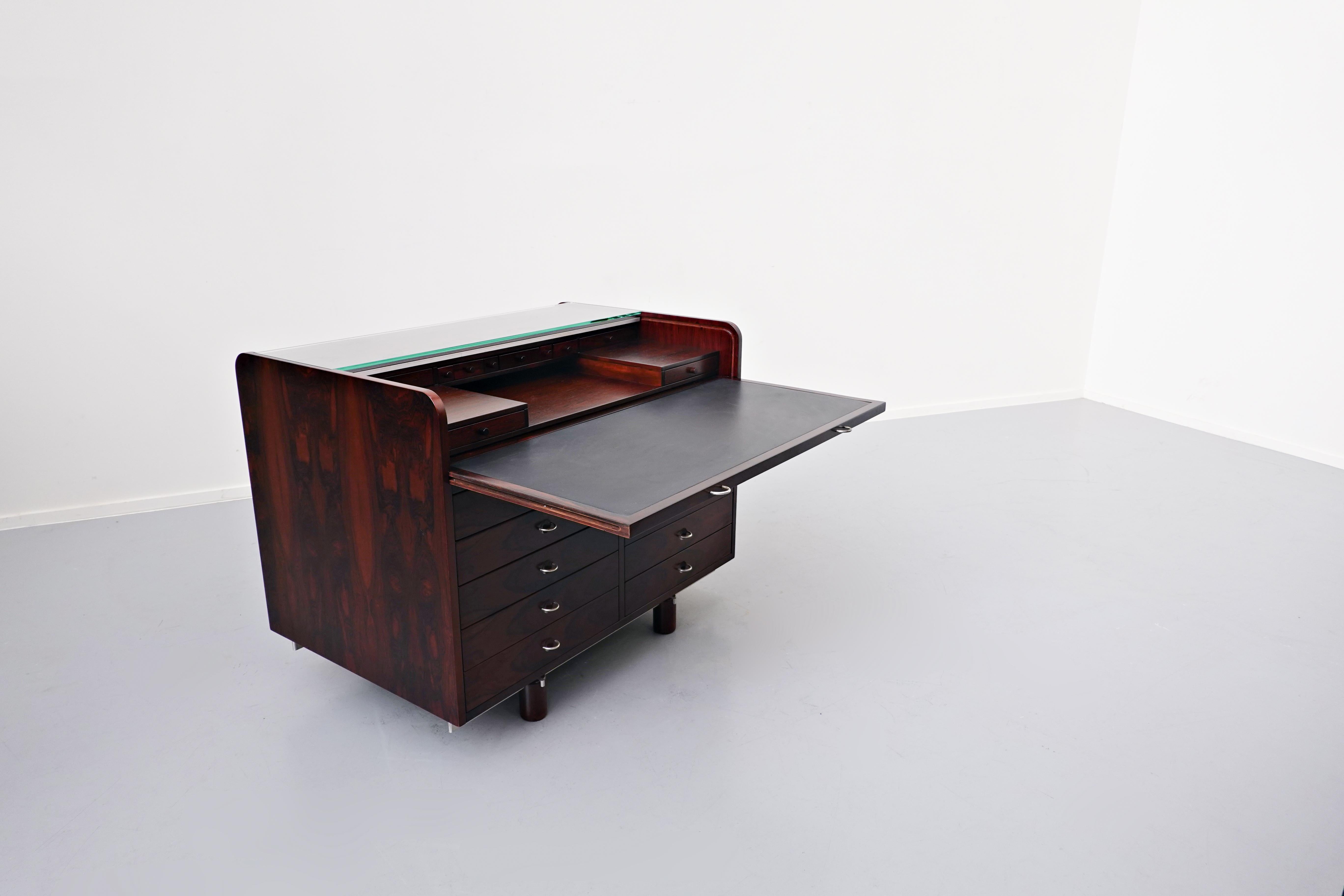 Mid-Century Modern Secretary Desk by Gianfranco Frattini for Bernini, 1960s 2