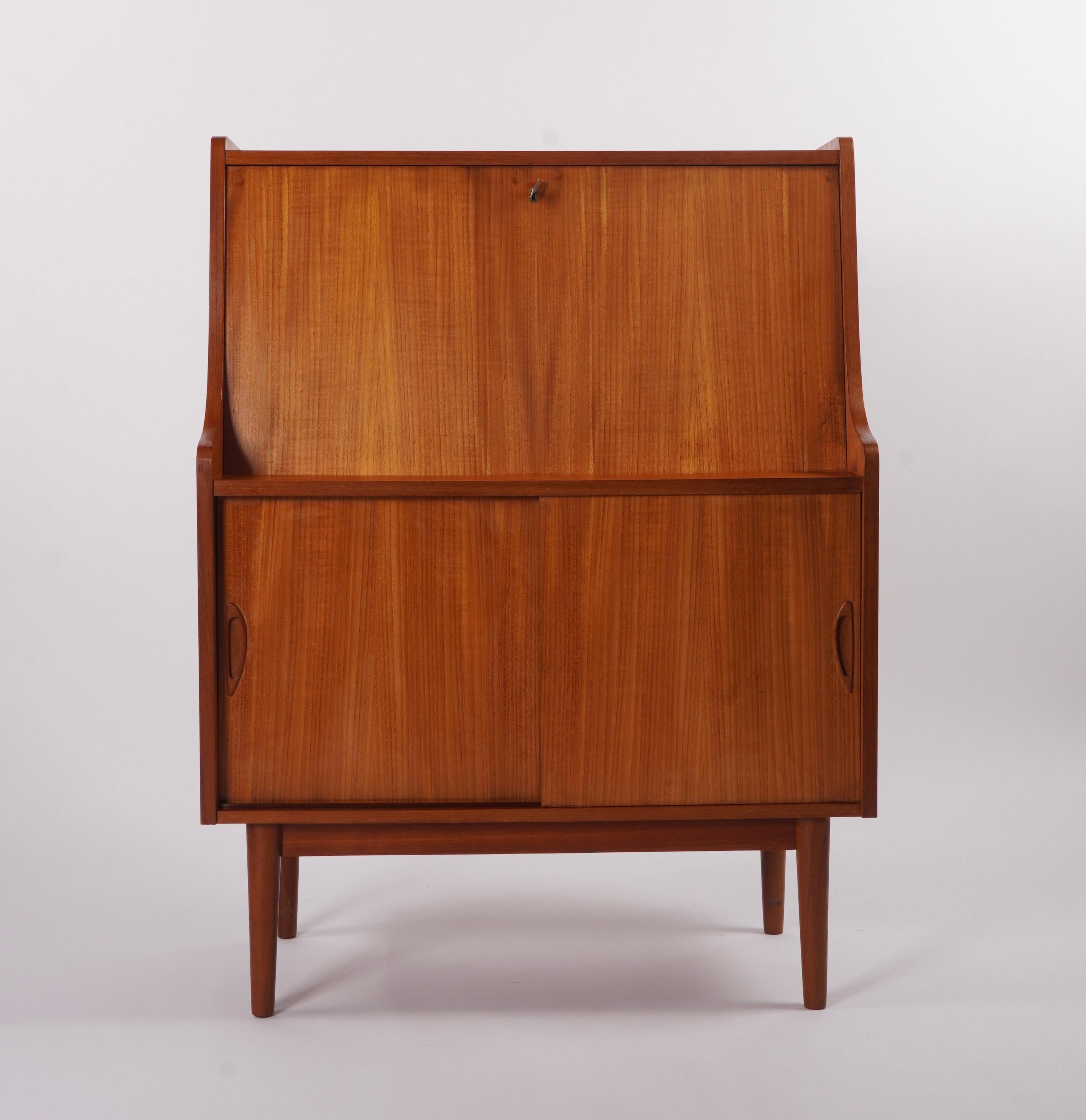 Scandinavian Modern Secretary Desk by Gunnar Nielsen Tibergaard Circa 1960s