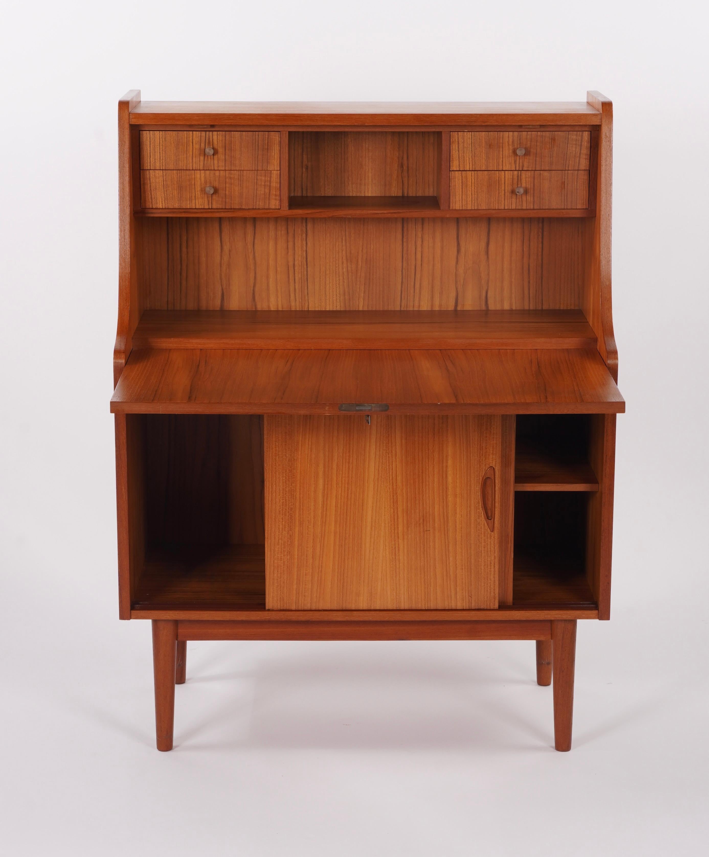 Hand-Crafted Secretary Desk by Gunnar Nielsen Tibergaard Circa 1960s