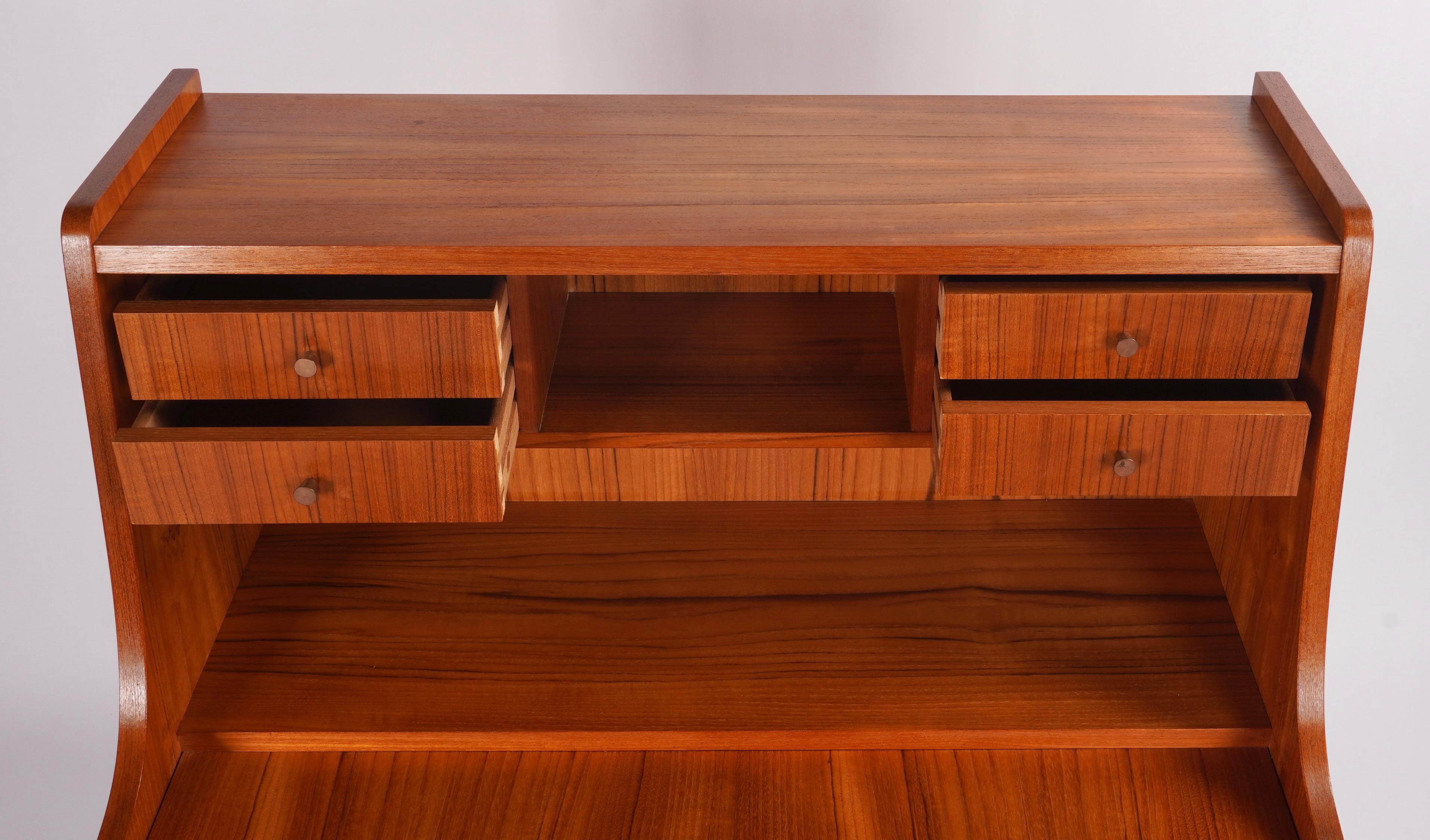 Brass Secretary Desk by Gunnar Nielsen Tibergaard Circa 1960s