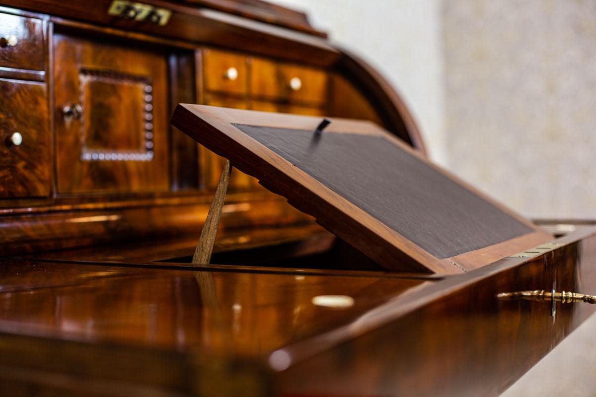 19th-Century Biedermeier  Mahogany Secretary Desk 5