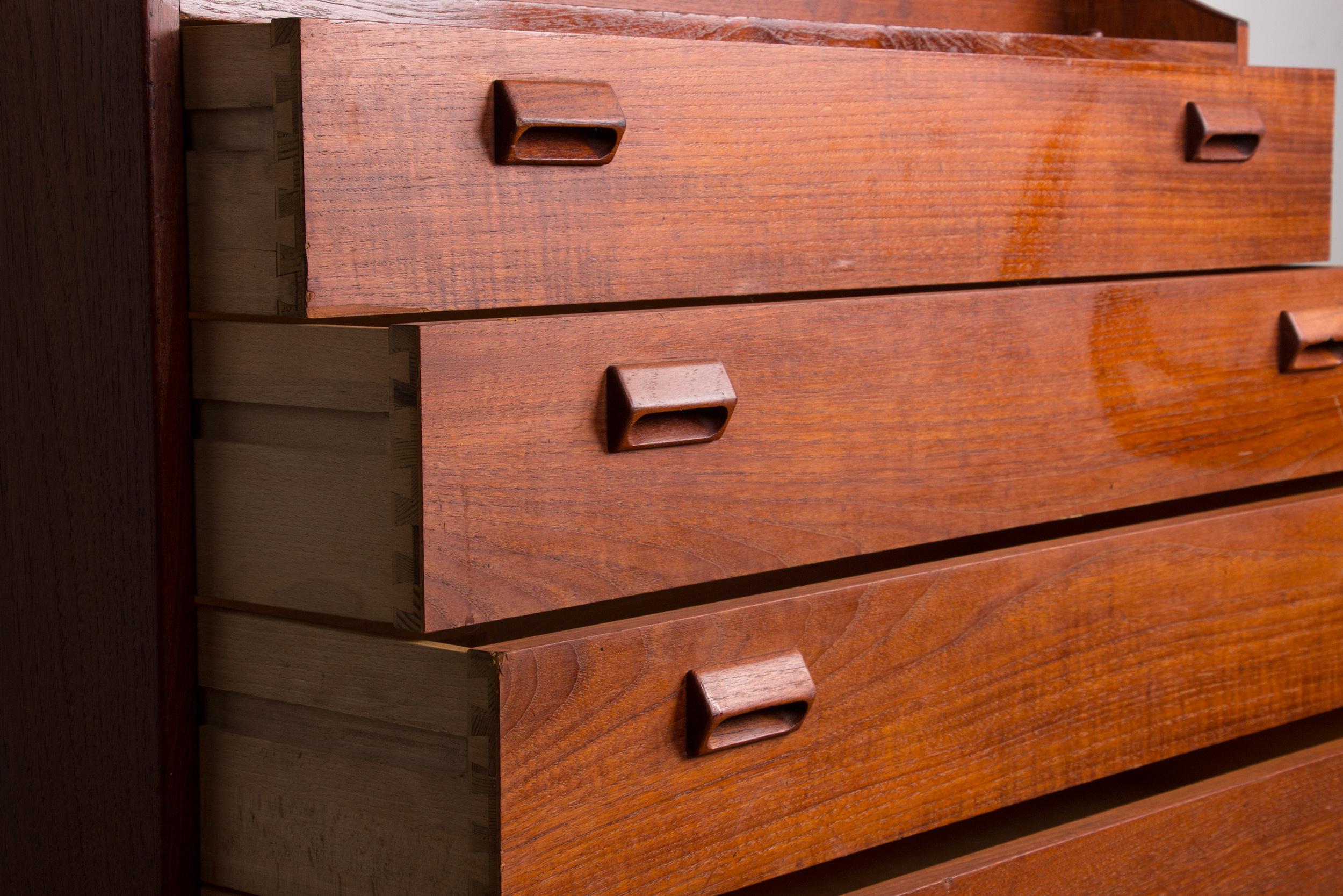 Segreteria, scrivania, danese in teak di Borg Mogensen per Soborg Mobelfabrik 1960. in vendita 2