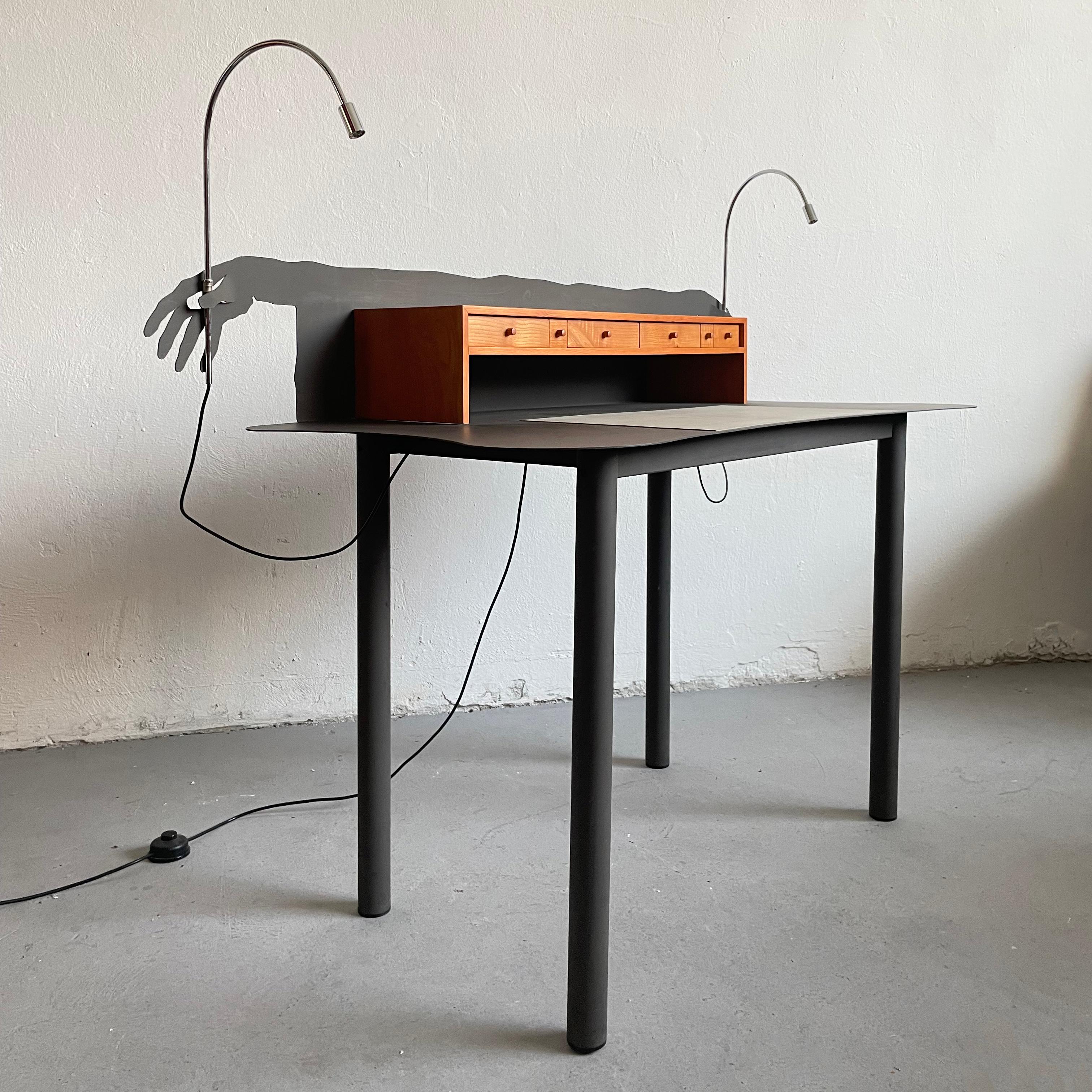 Secretary Desk ‘Entremanos’ by Spanish Artist Andrés Nagel for Akaba, 1988 Spain For Sale 2