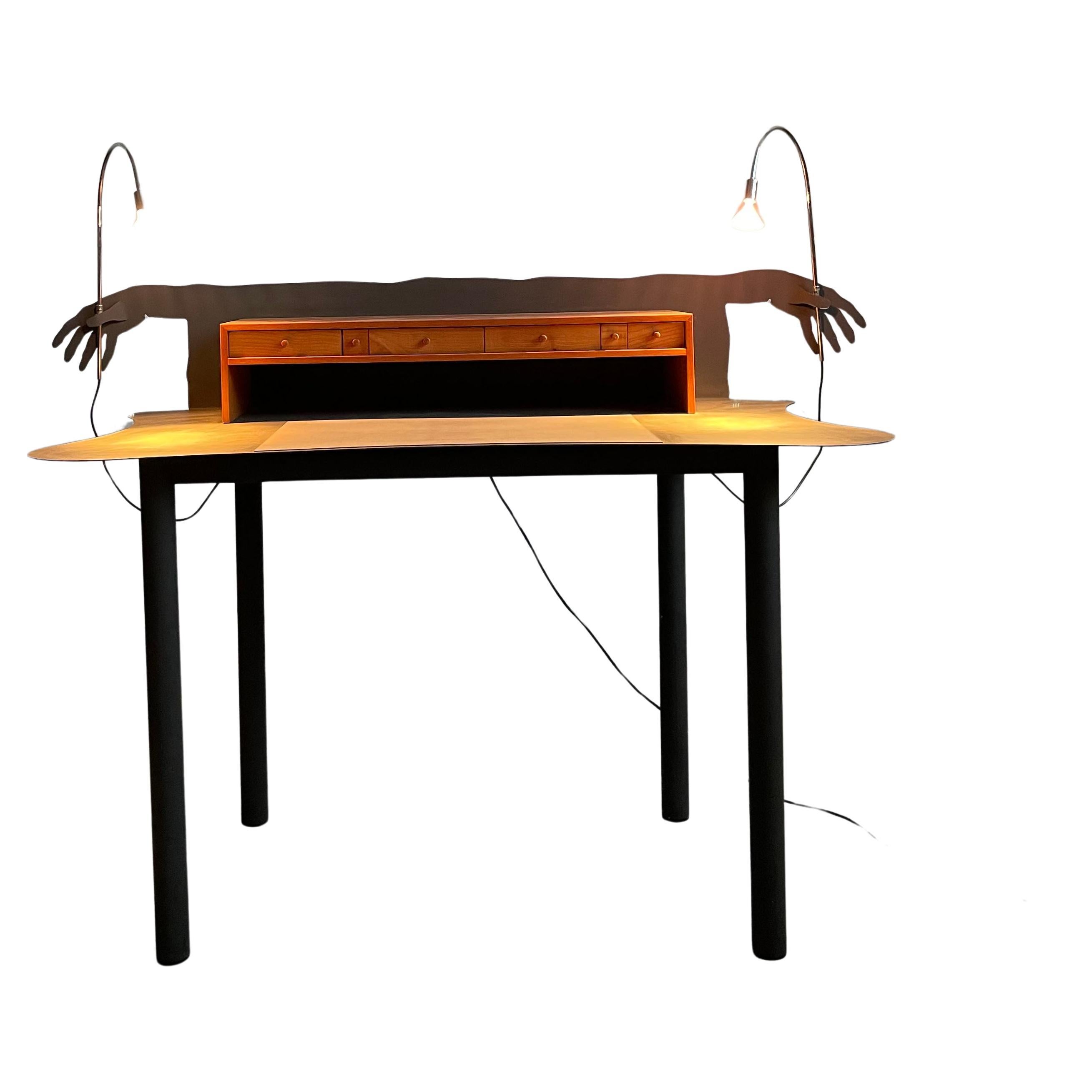 Secretary Desk ‘Entremanos’ by Spanish Artist Andrés Nagel for Akaba, 1988 Spain For Sale