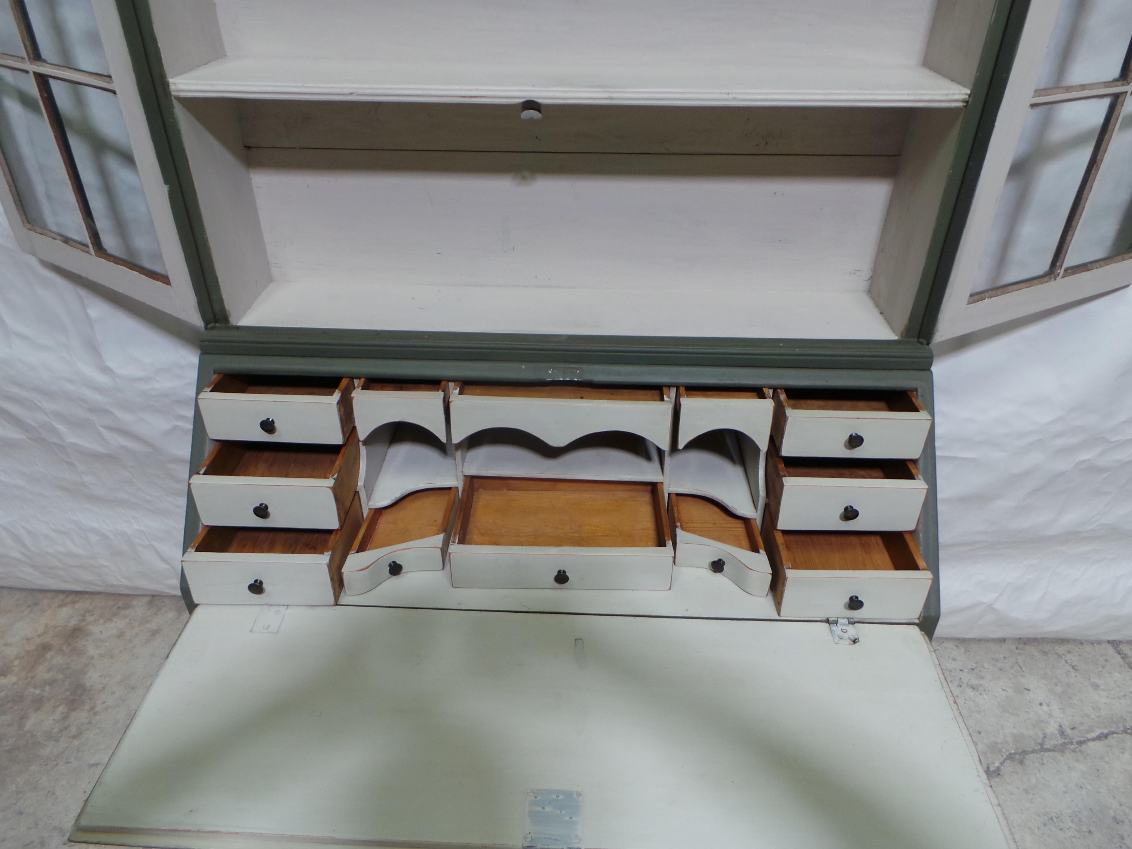 Wood Secretary Hutch Swedish Rococo