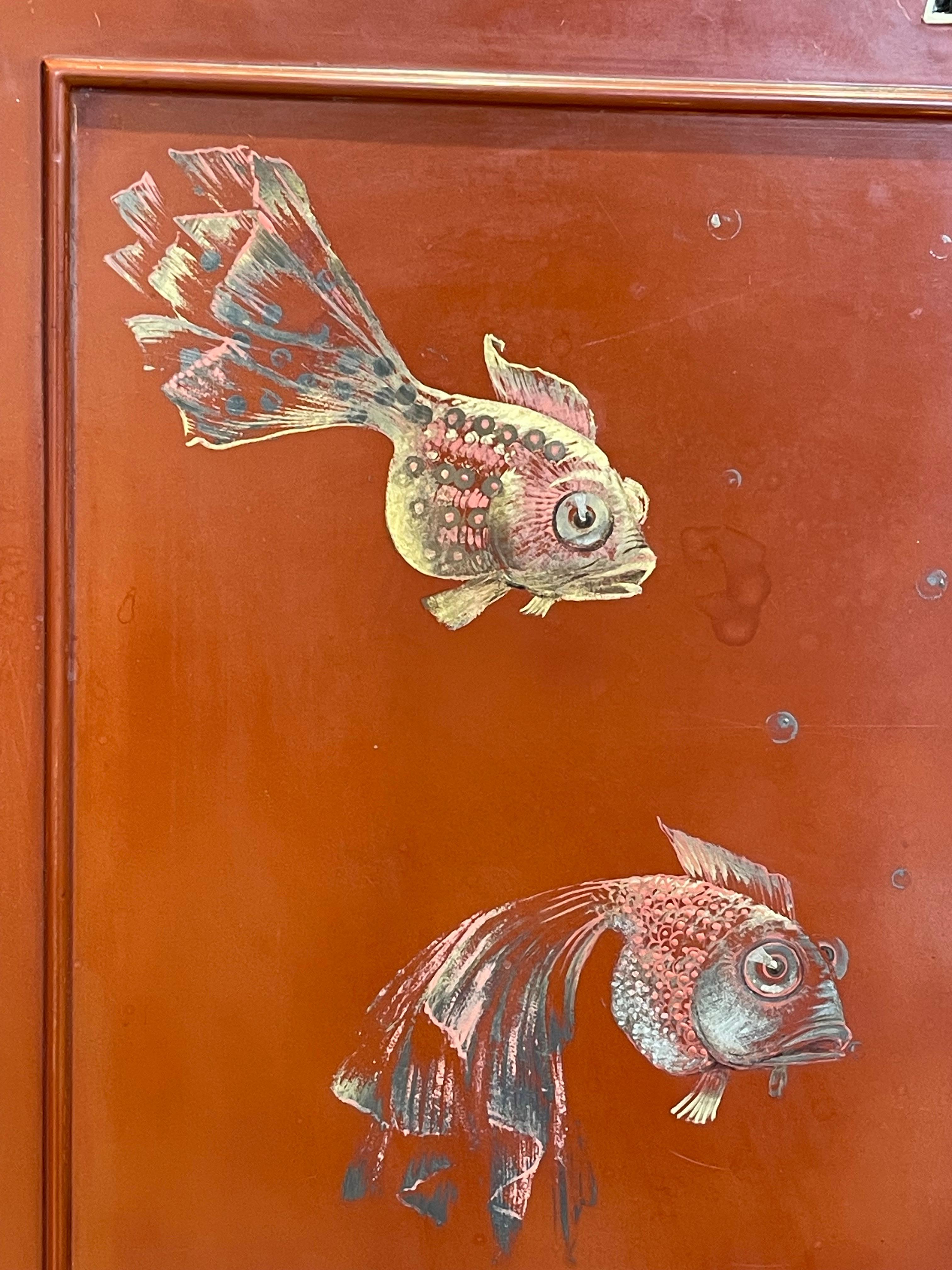 Wunderschöner Lacksekretär von Pierre DUNAND (1914-1996) um 1950 (Art déco) im Angebot