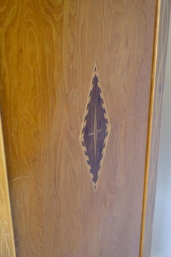 Secretary in Mahogany With Inlaid wood and Brass Handles from the 1790s