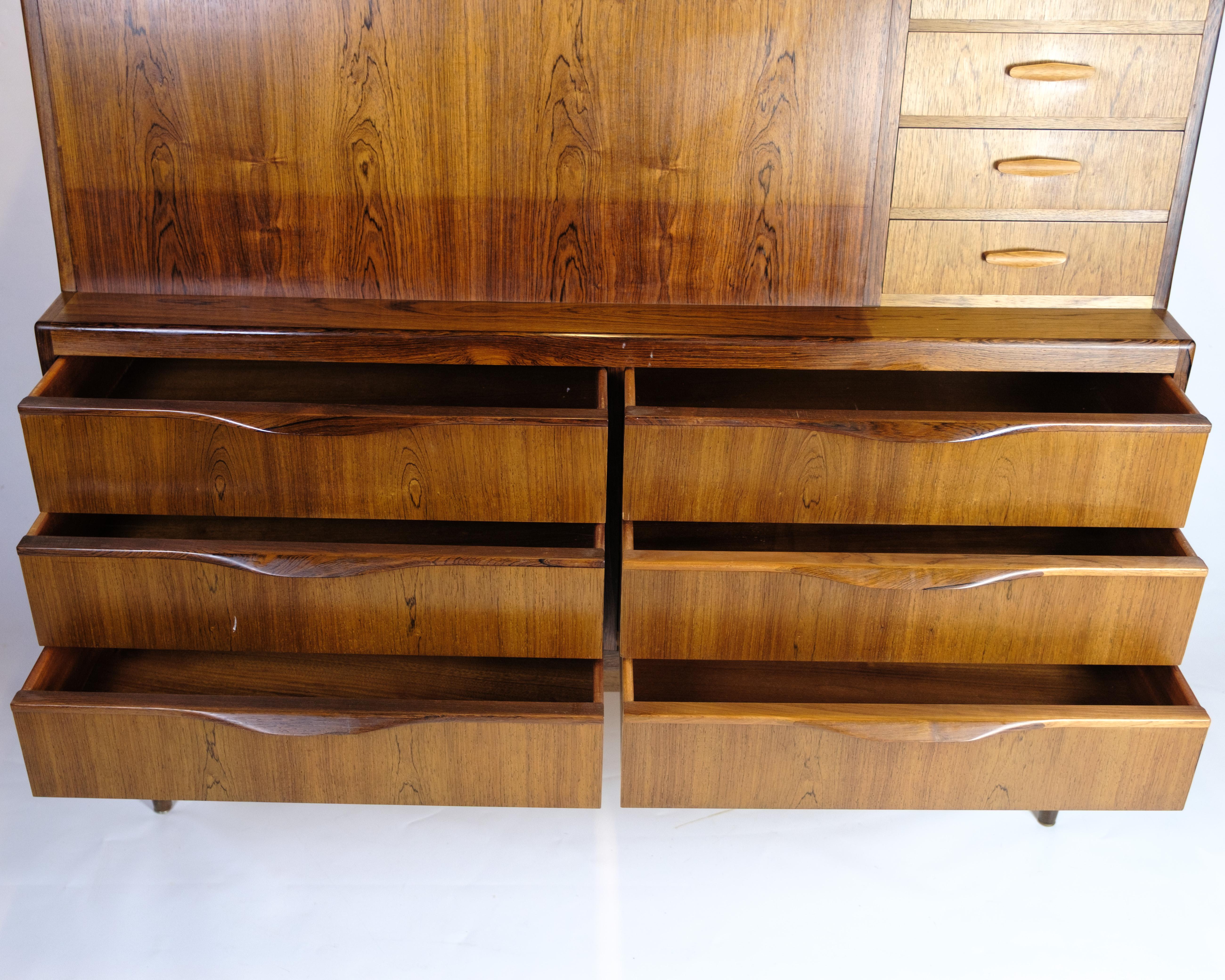 Secrétaire en bois de rose d'Erling Torvits, design danois des années 1960 en vente 3