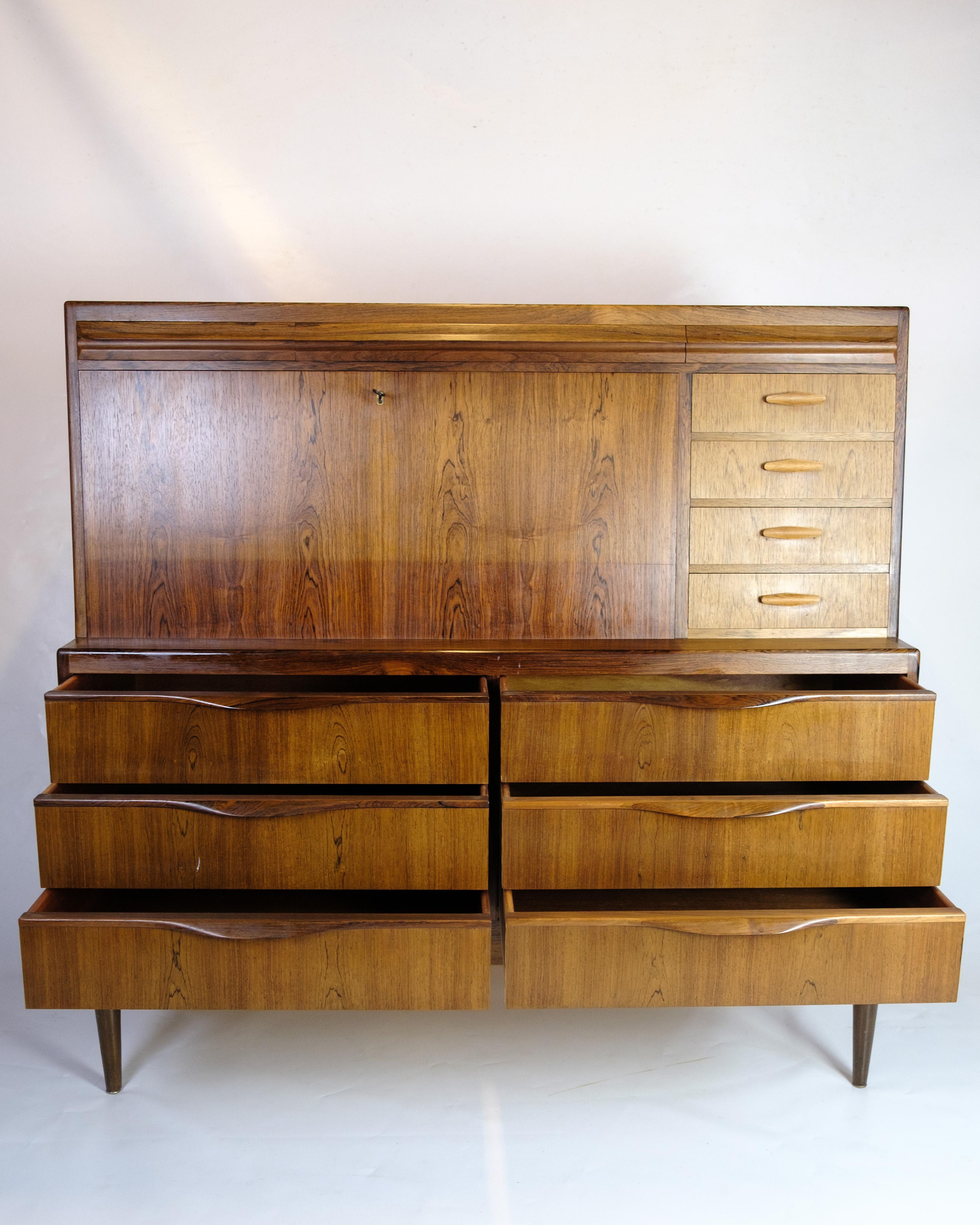 Secrétaire en bois de rose d'Erling Torvits, design danois des années 1960 en vente 6