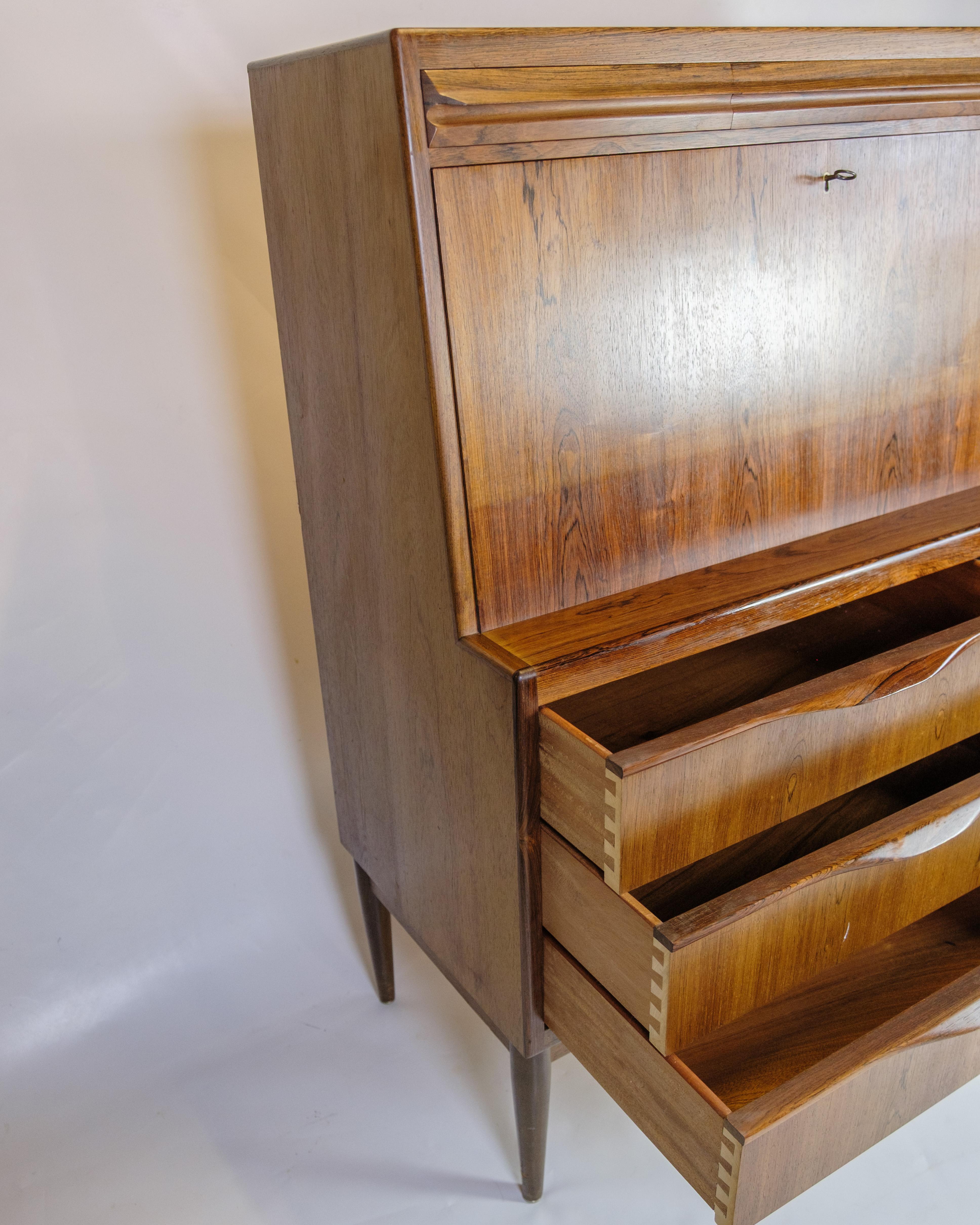 Secrétaire en bois de rose d'Erling Torvits, design danois des années 1960 en vente 7