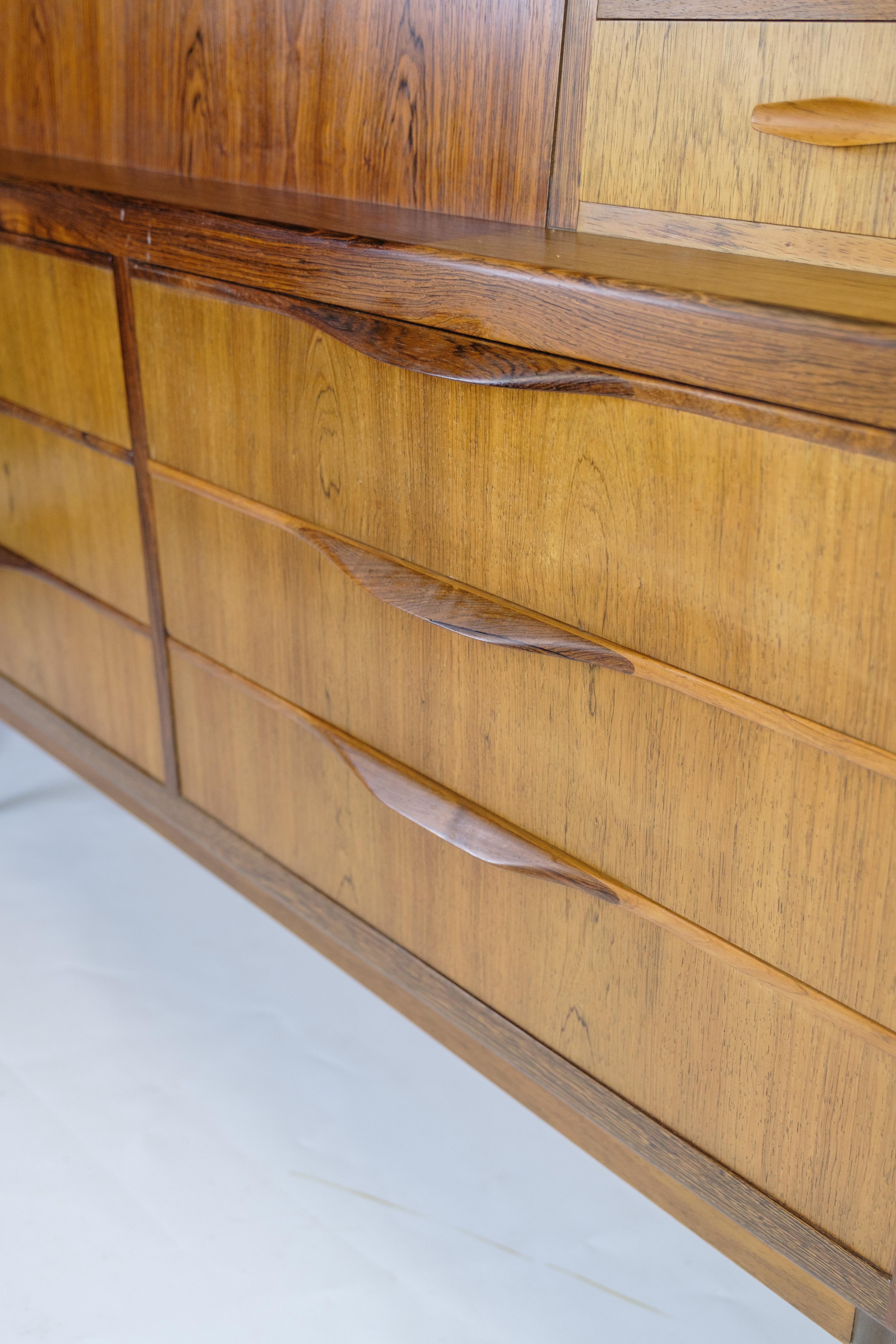 Secrétaire en bois de rose d'Erling Torvits, design danois des années 1960 en vente 8