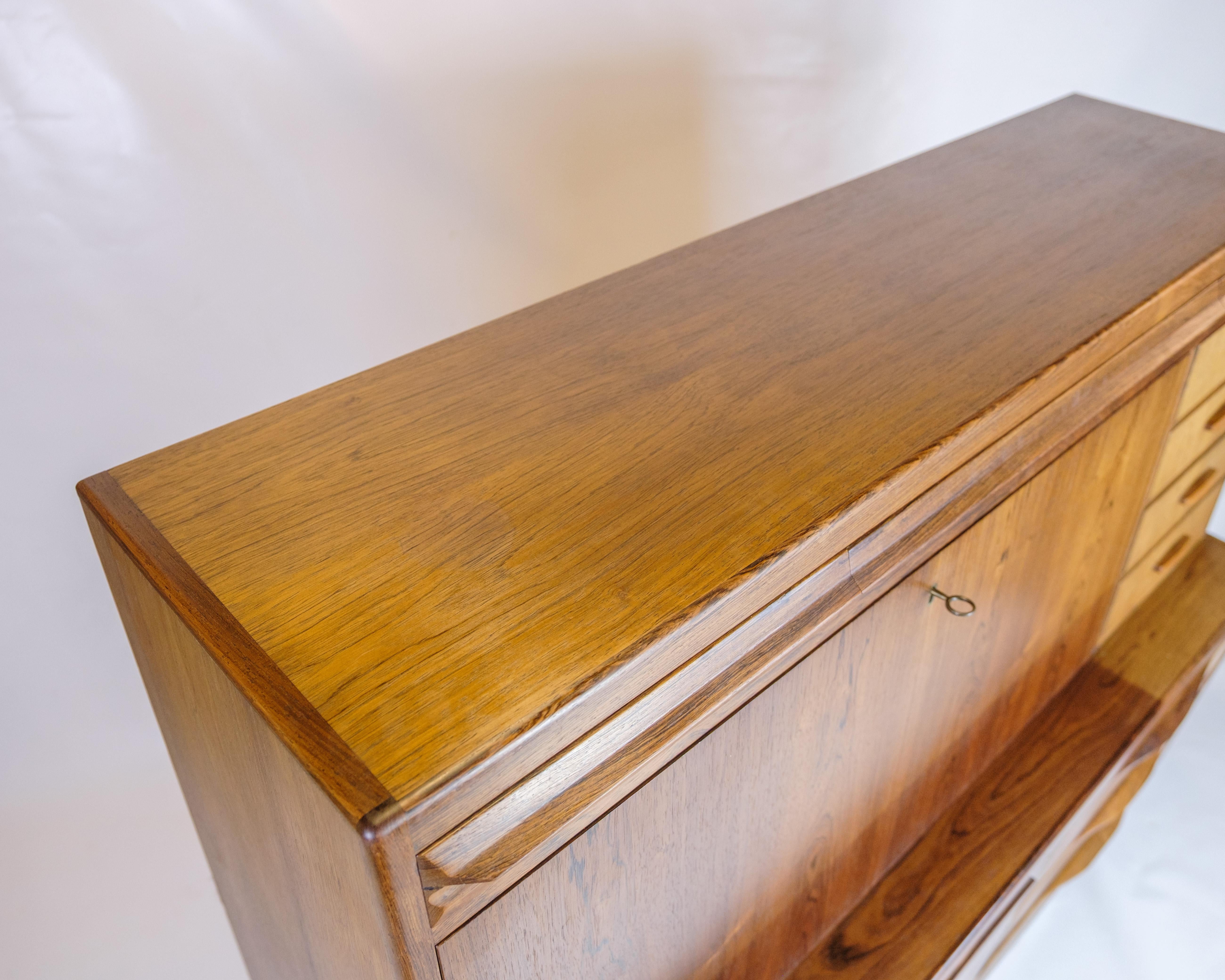Secrétaire en bois de rose d'Erling Torvits, design danois des années 1960 en vente 10