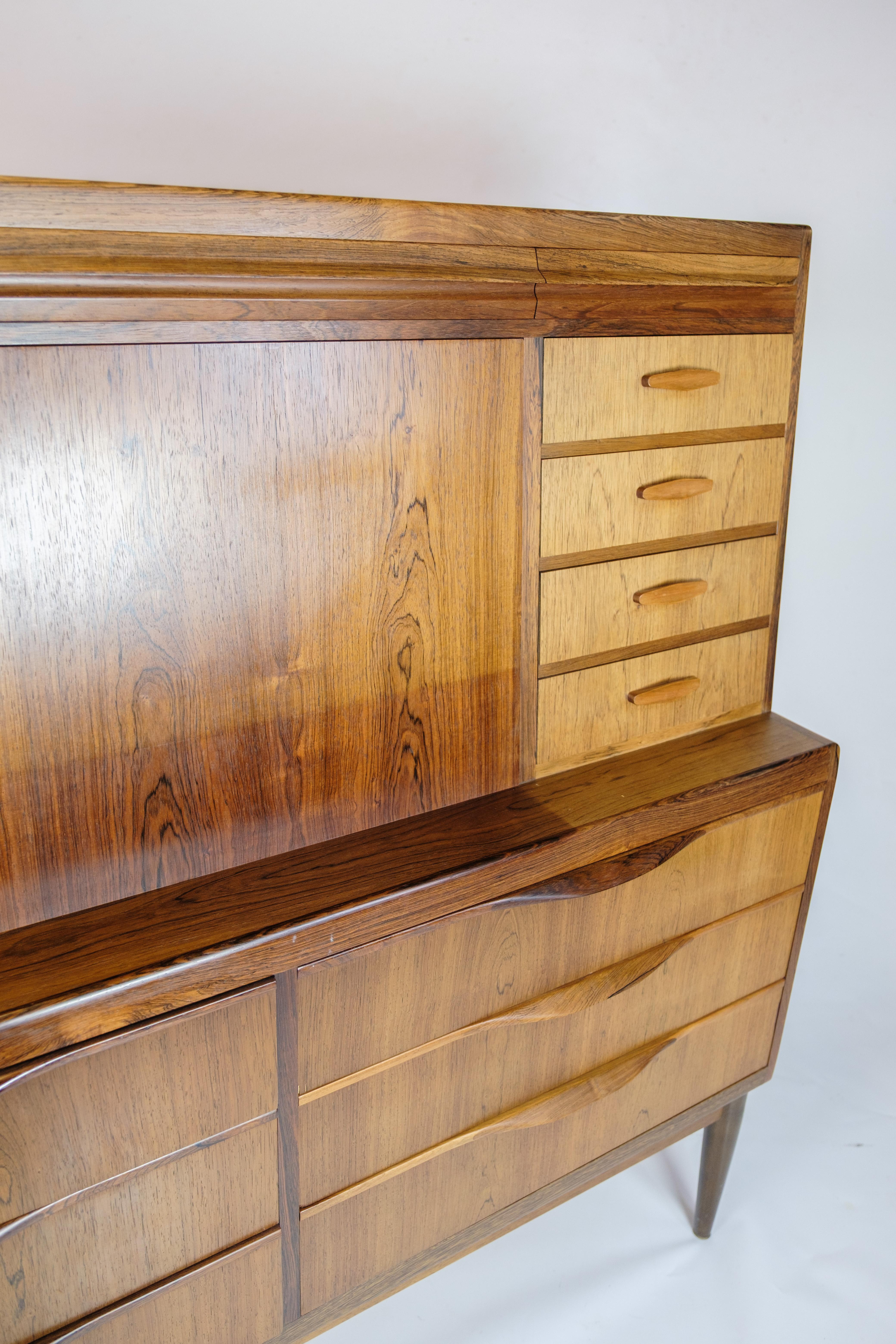 Secrétaire en bois de rose d'Erling Torvits, design danois des années 1960 en vente 13