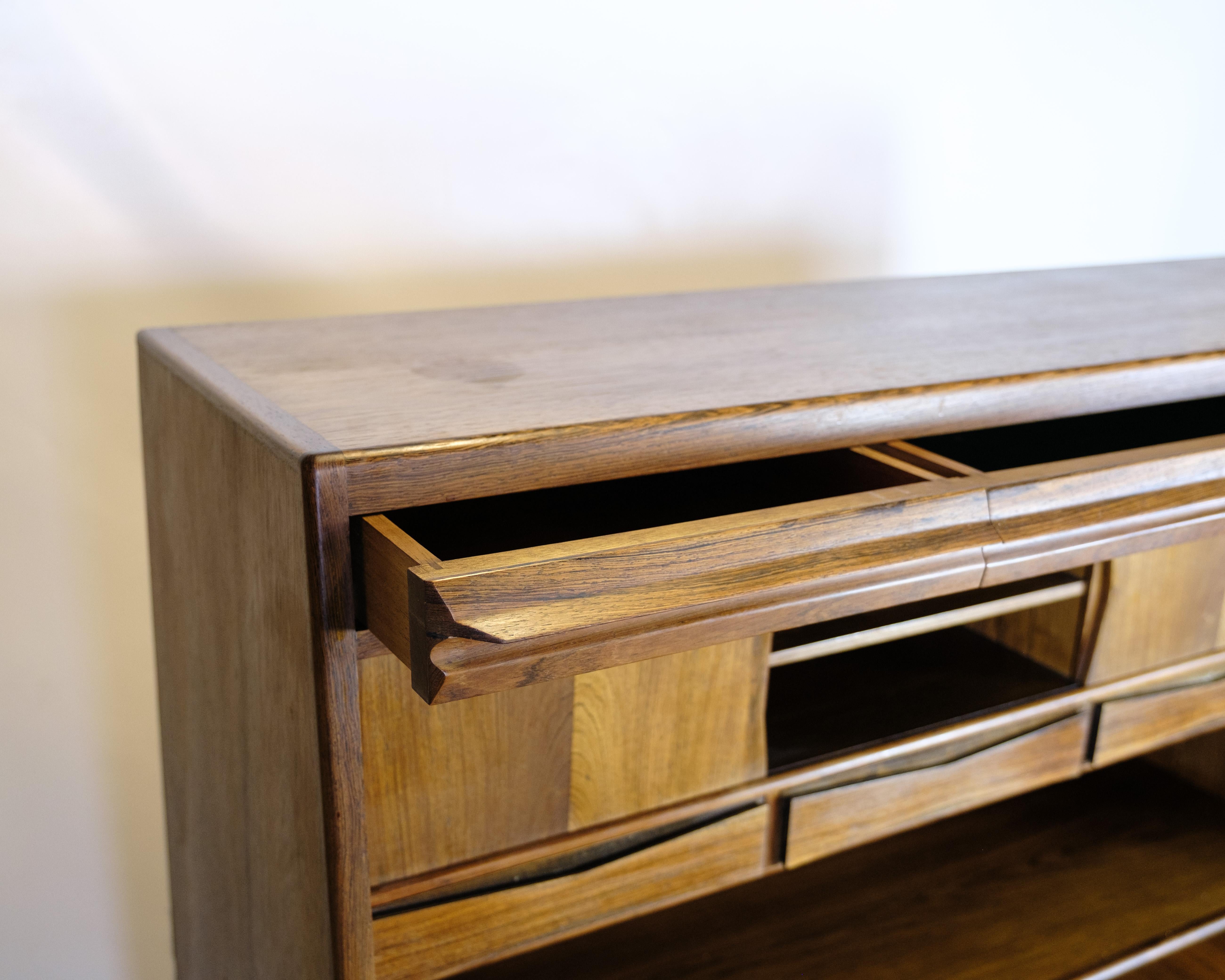 Secrétaire en bois de rose d'Erling Torvits, design danois des années 1960 Bon état - En vente à Lejre, DK