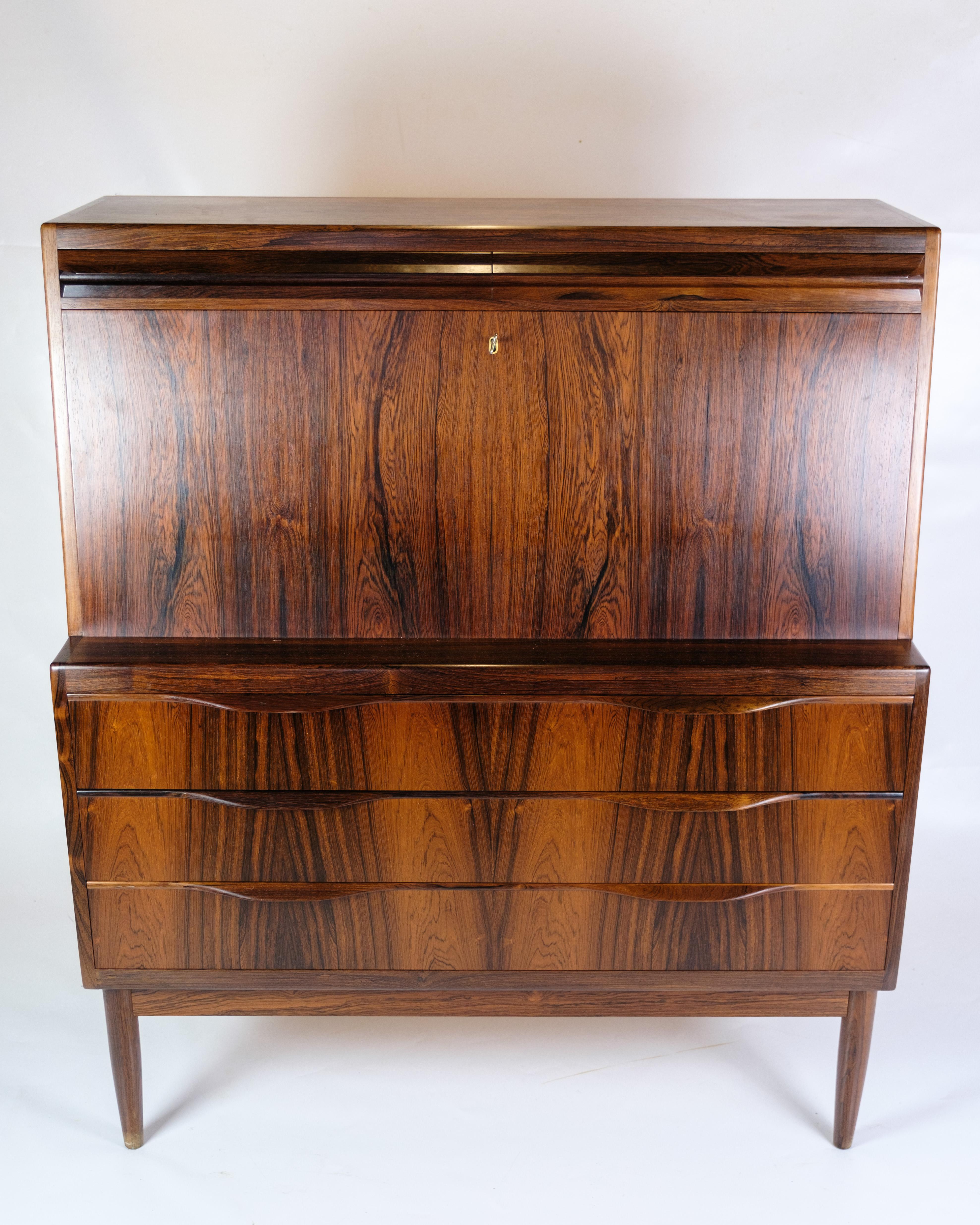 Danese Segreteria in legno di palissandro, design danese degli anni '60 in vendita