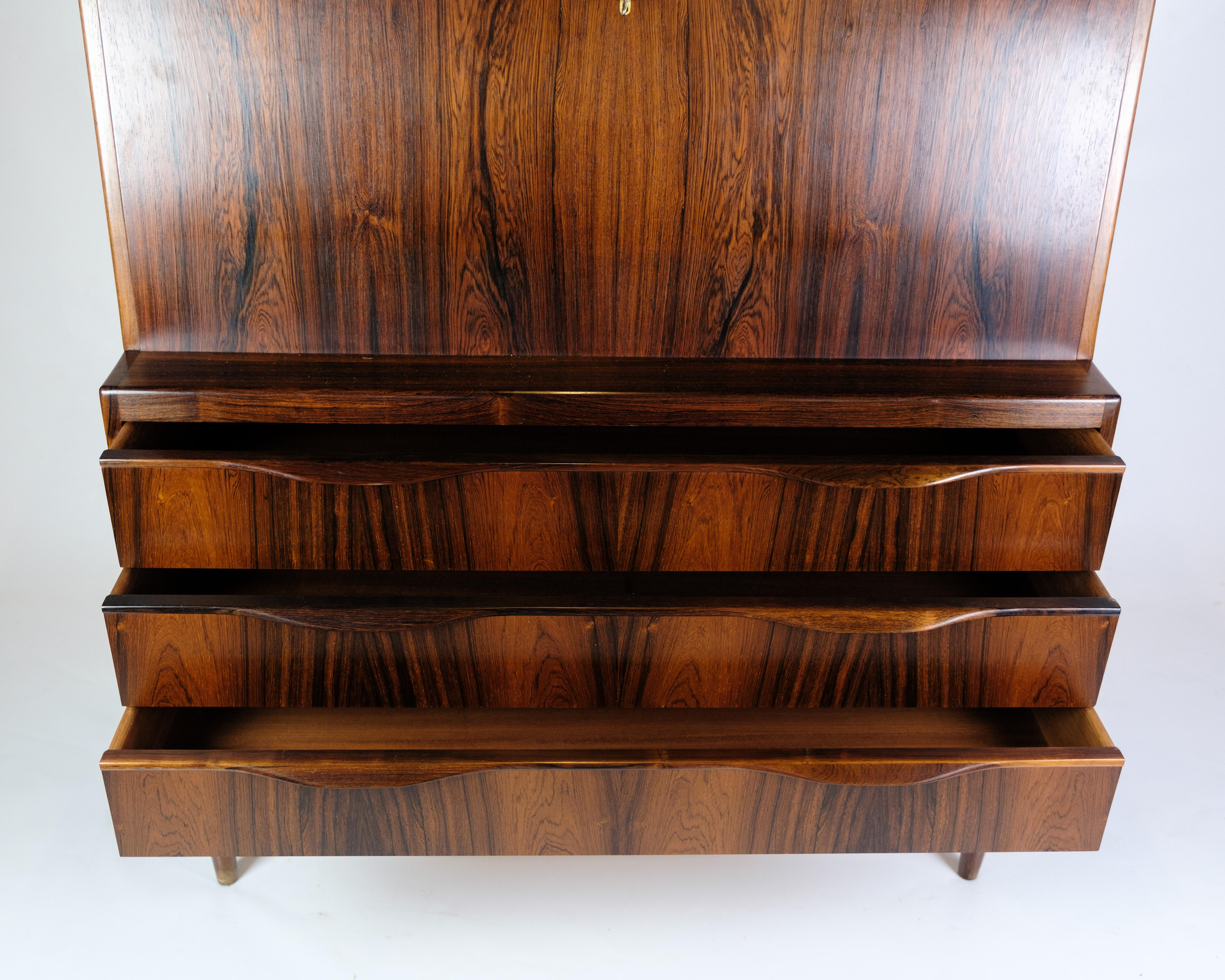 Segreteria in legno di palissandro, design danese degli anni '60 In condizioni buone in vendita a Lejre, DK