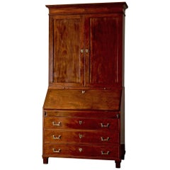 Secretary Swedish Gustavian Neoclassical Mahogany, 18th Century, Sweden