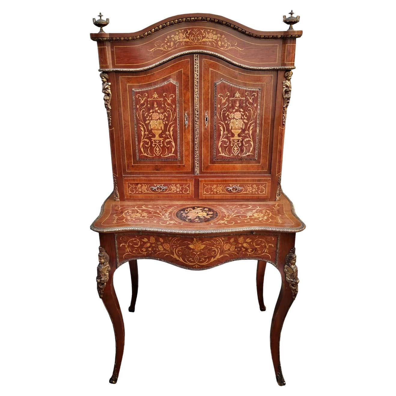 Secretary with Height, French, Louis XV Style, 19th Century For Sale at ...